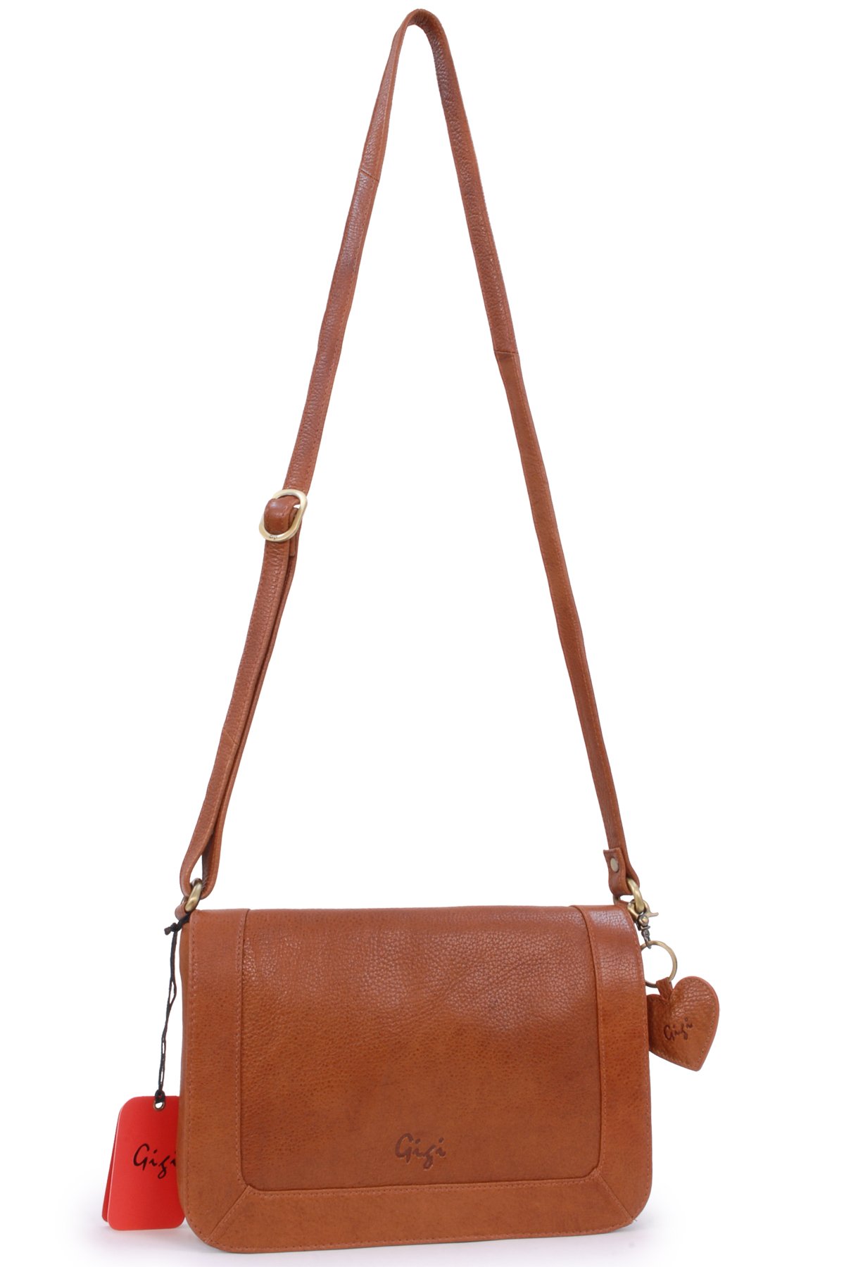 Gigi Giovanna Collection 8948AG borsa a tracolla marrone chiaro in pelle