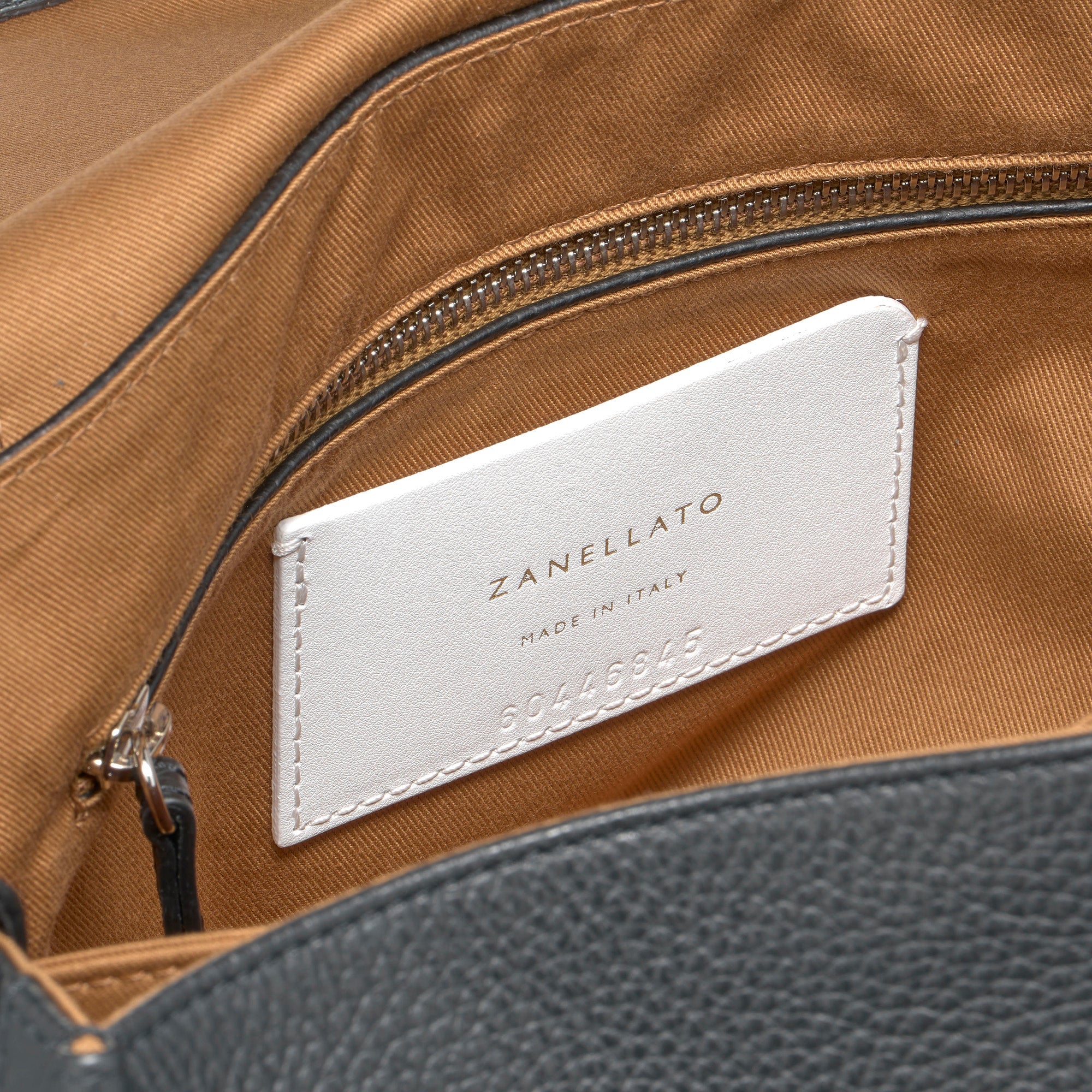 Zanellato Postina® M borsa a mano e tracolla nera martellata