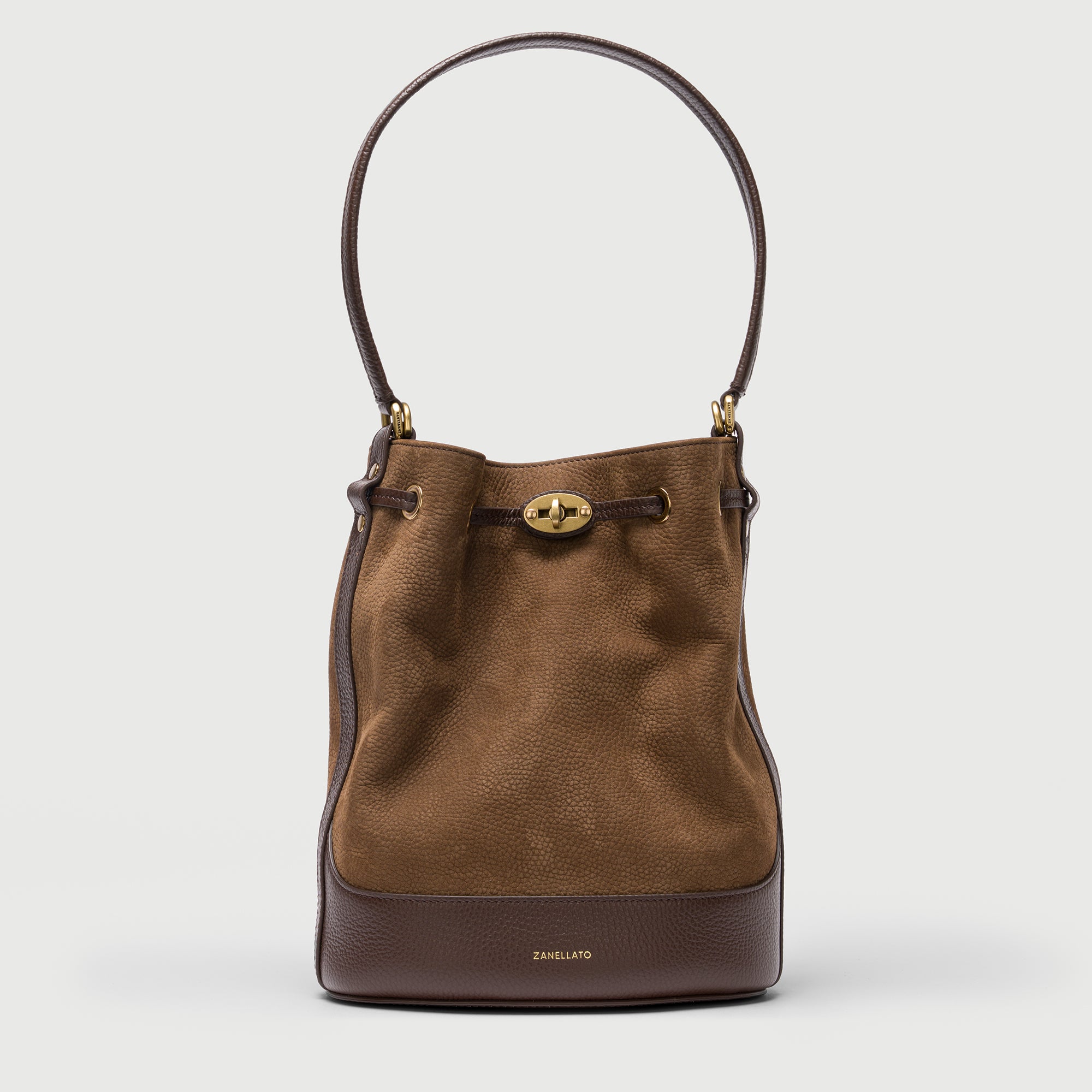 Zanellato Mondà® S borsa marrone in nabuk