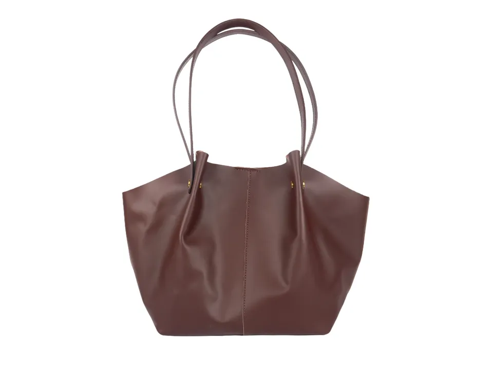 Crazy Lou Sac en cuir Sac en cuir de vachette semi rigide 7311 borsa in pelle
