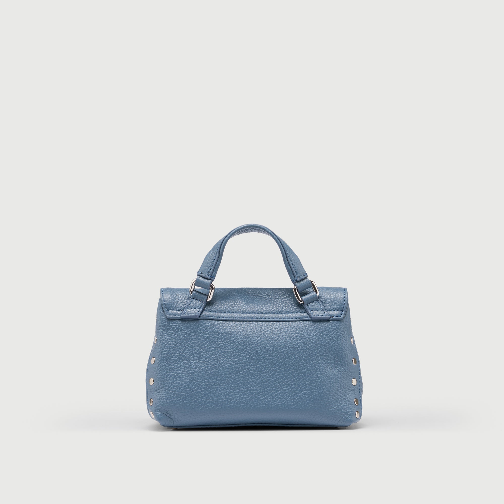 Zanellato Postina® Baby borsa blu pelle martellata