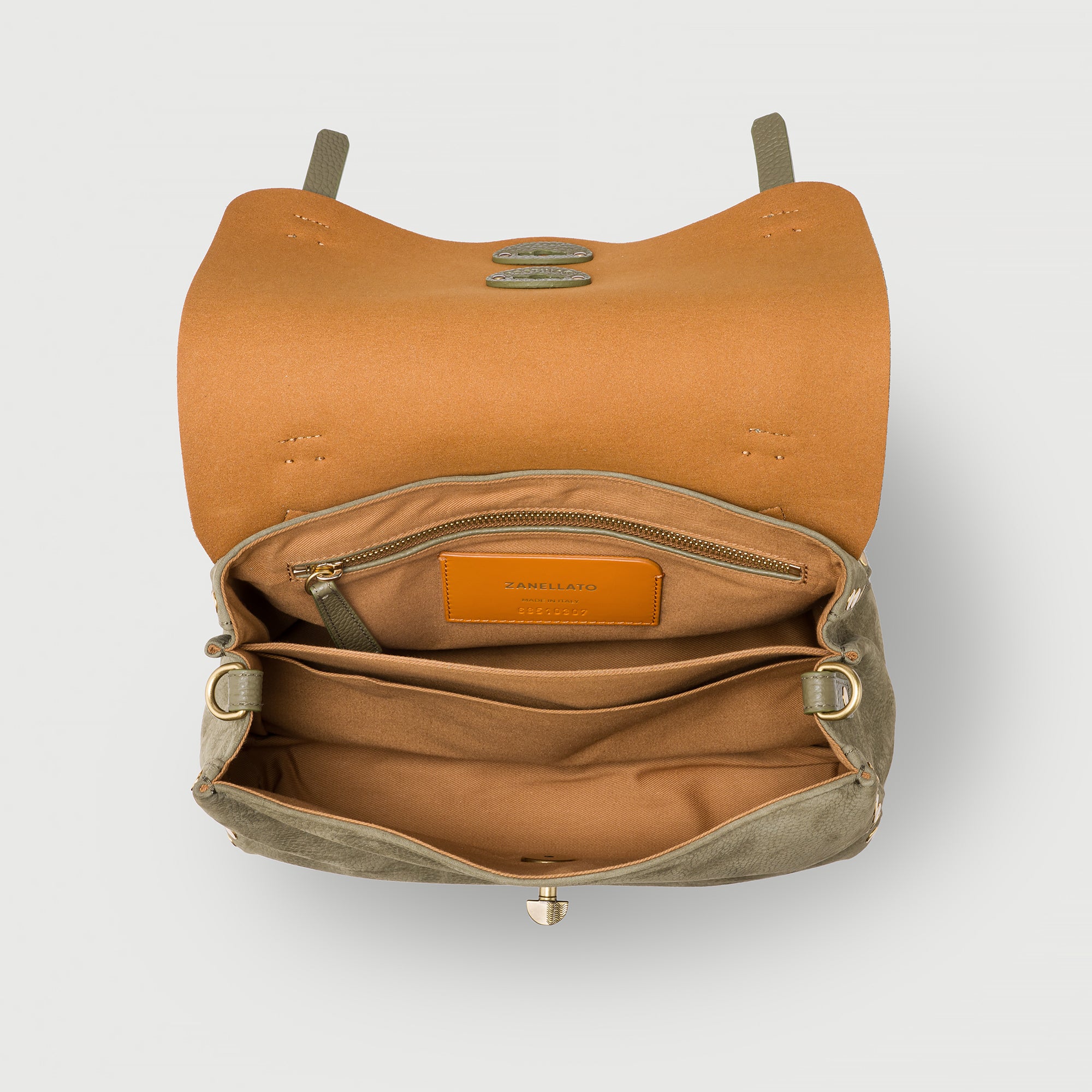 Zanellato Postina® S borsa a mano verde nabuk