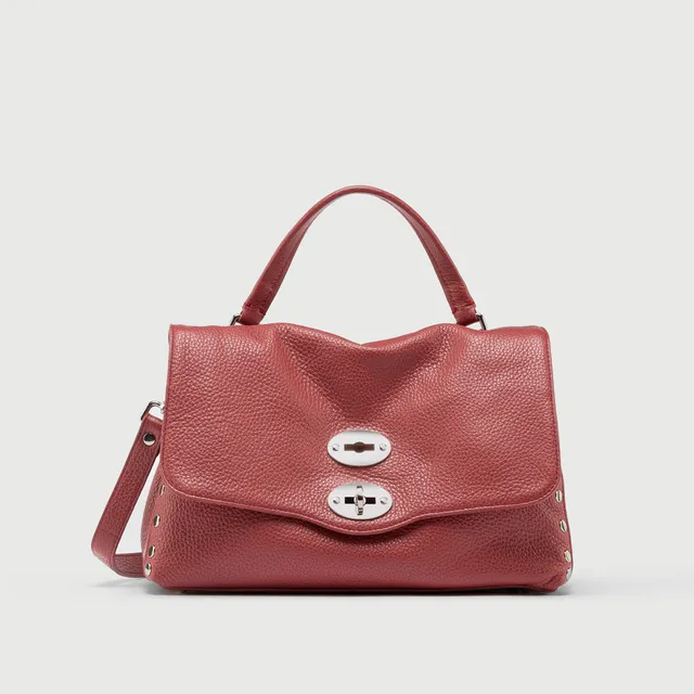 Zanellato Postina® S borsa rossa Radicchio di Treviso in pelle martellata