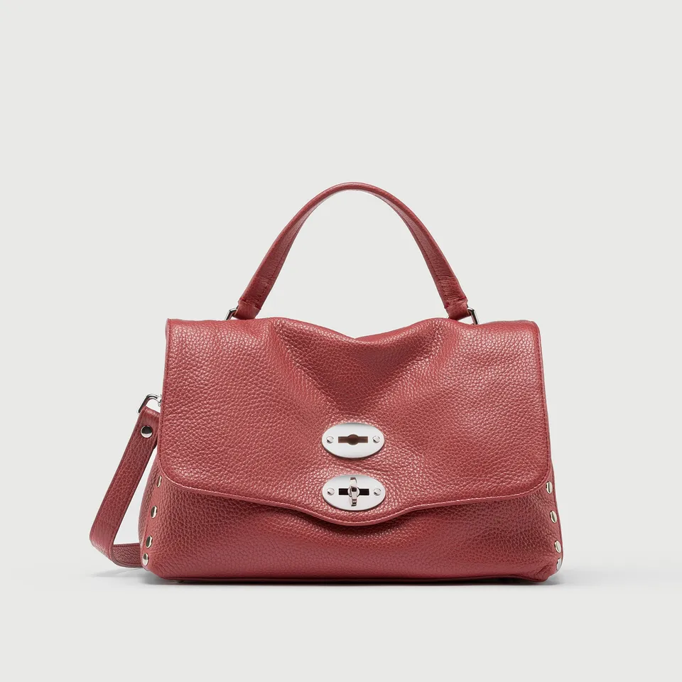 Zanellato Postina® S borsa rossa Radicchio di Treviso in pelle martellata