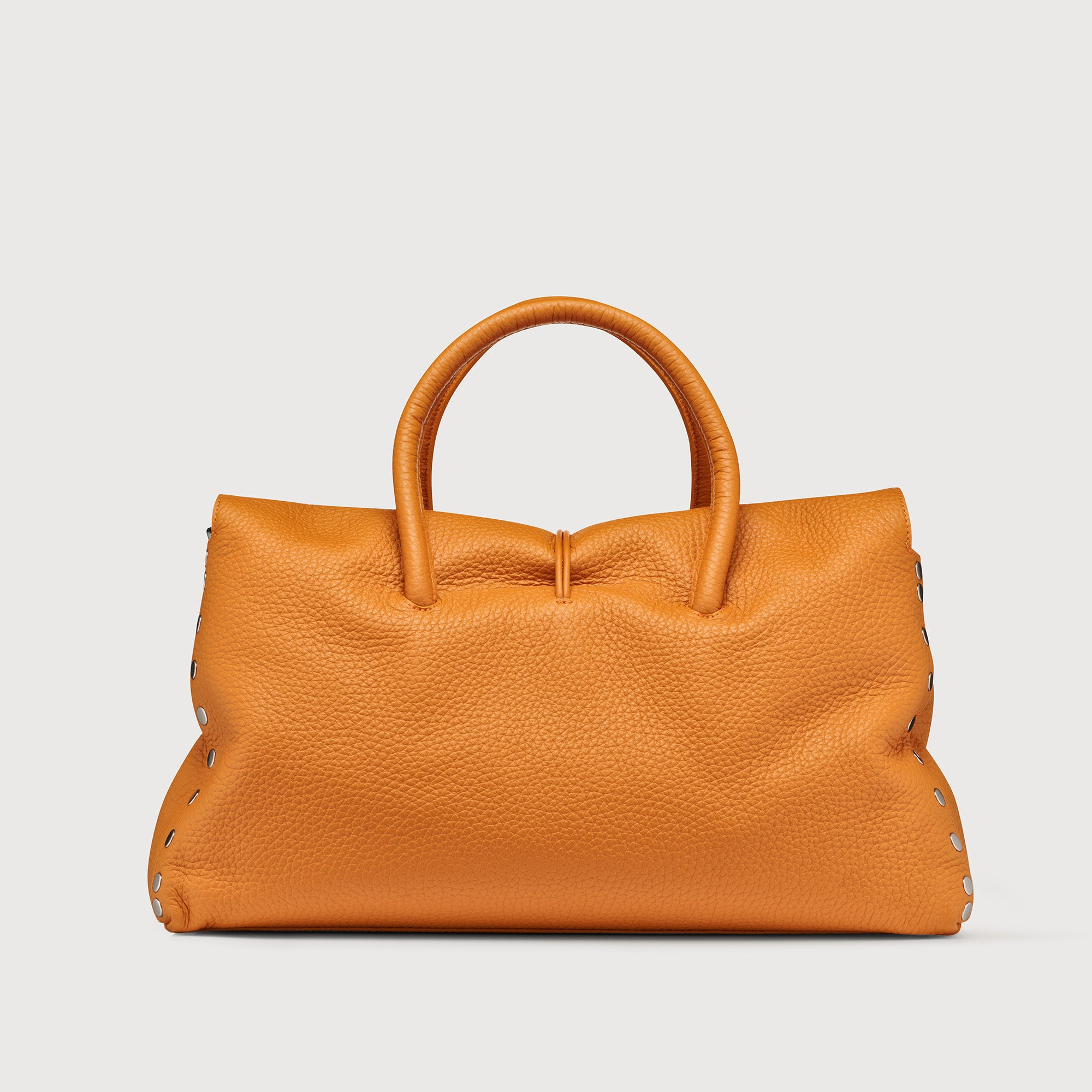 Zanellato Dotta® XL borsa arancione pelle martellata