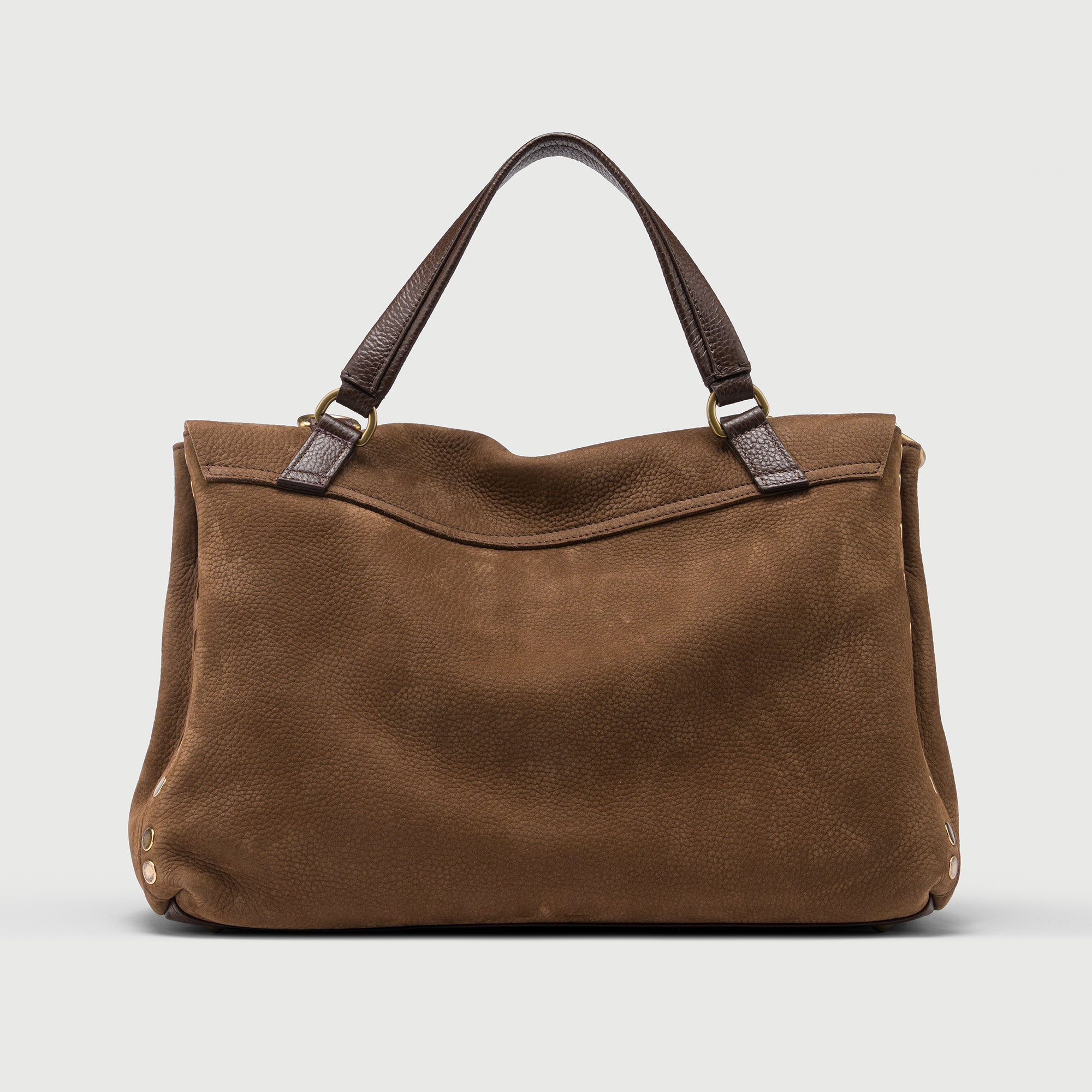 Zanellato Postina® M borsa a mano e tracolla marrone nabuk