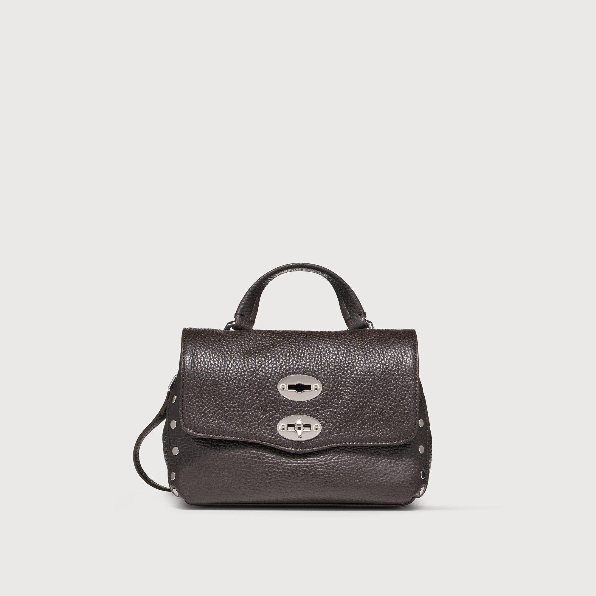 Zanellato Postina® Baby borsa marrone in pelle martellata