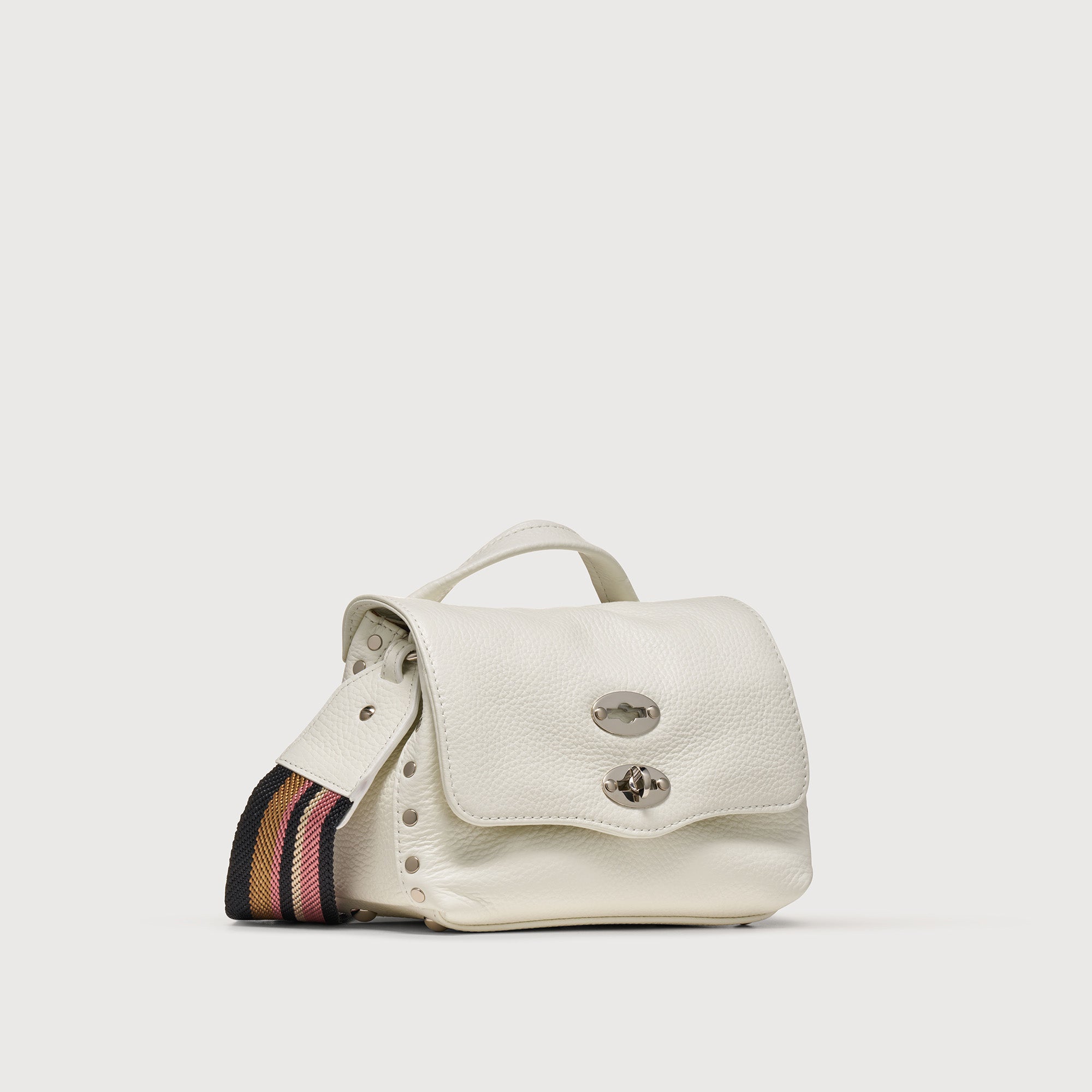 Zanellato Postina® BABY borsa bianca pelle martellata
