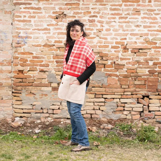 Ricicli Design Accessori Stola Jacket n°04 stola giacca tartan in lana