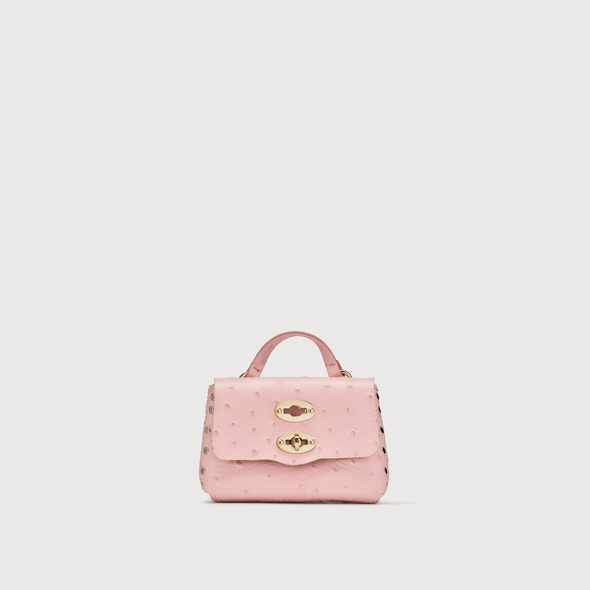 Zanellato Postina® Wallet portafoglio MINI rosa in pelle stampata