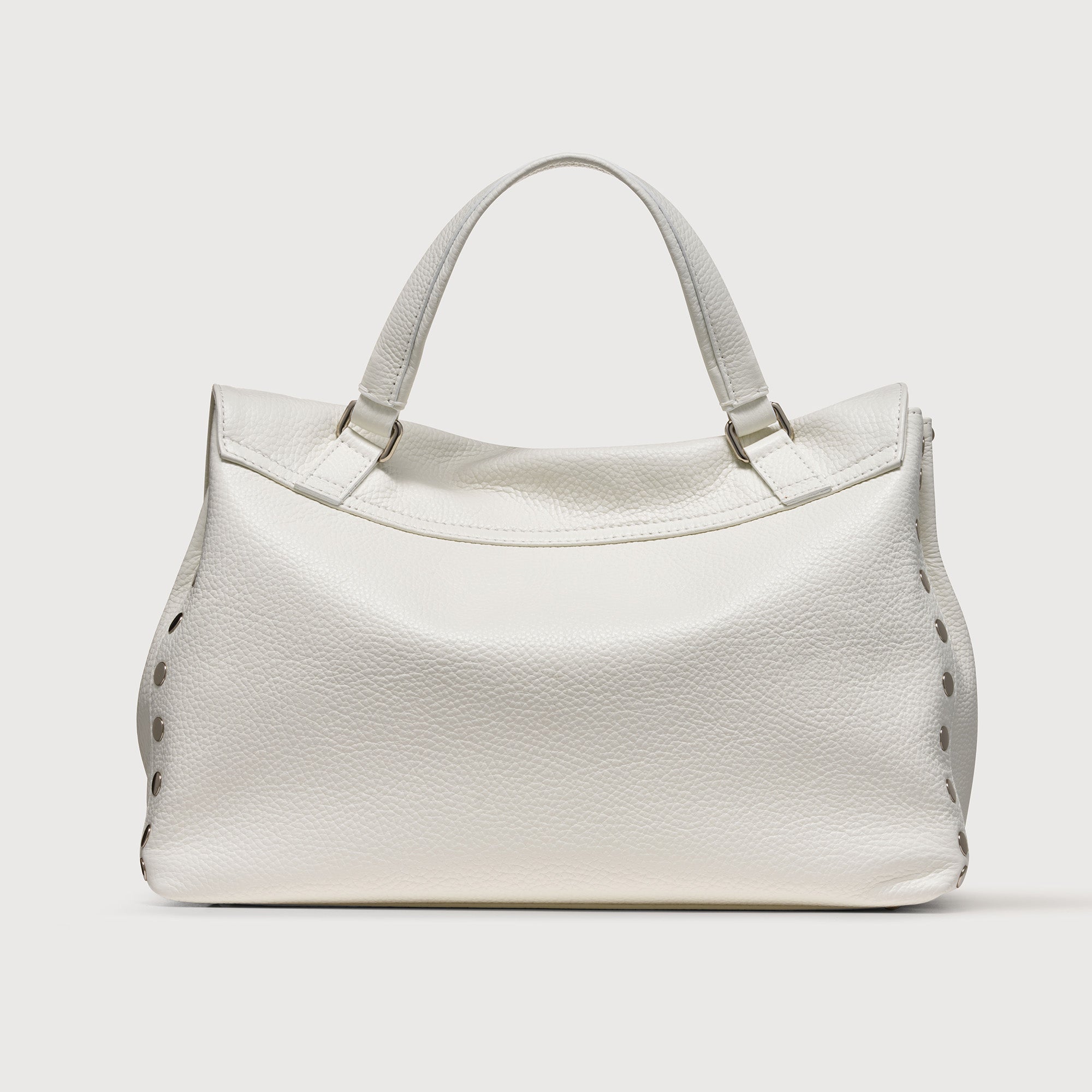 Zanellato Postina® M borsa Bianco Latte pelle martellata