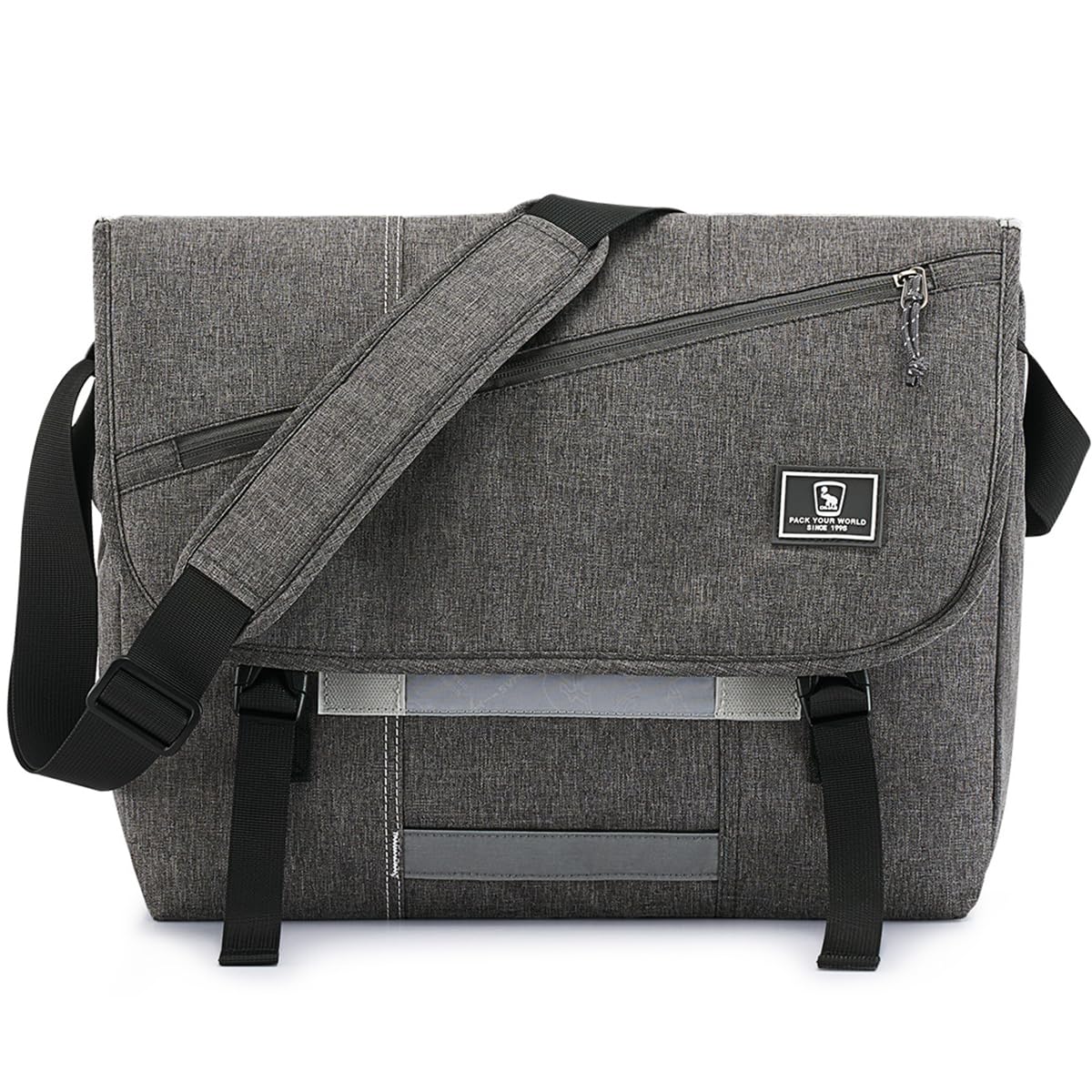 OIWAS Messenger Bags borsa laptop grigia 15,6 pollici impermeabile