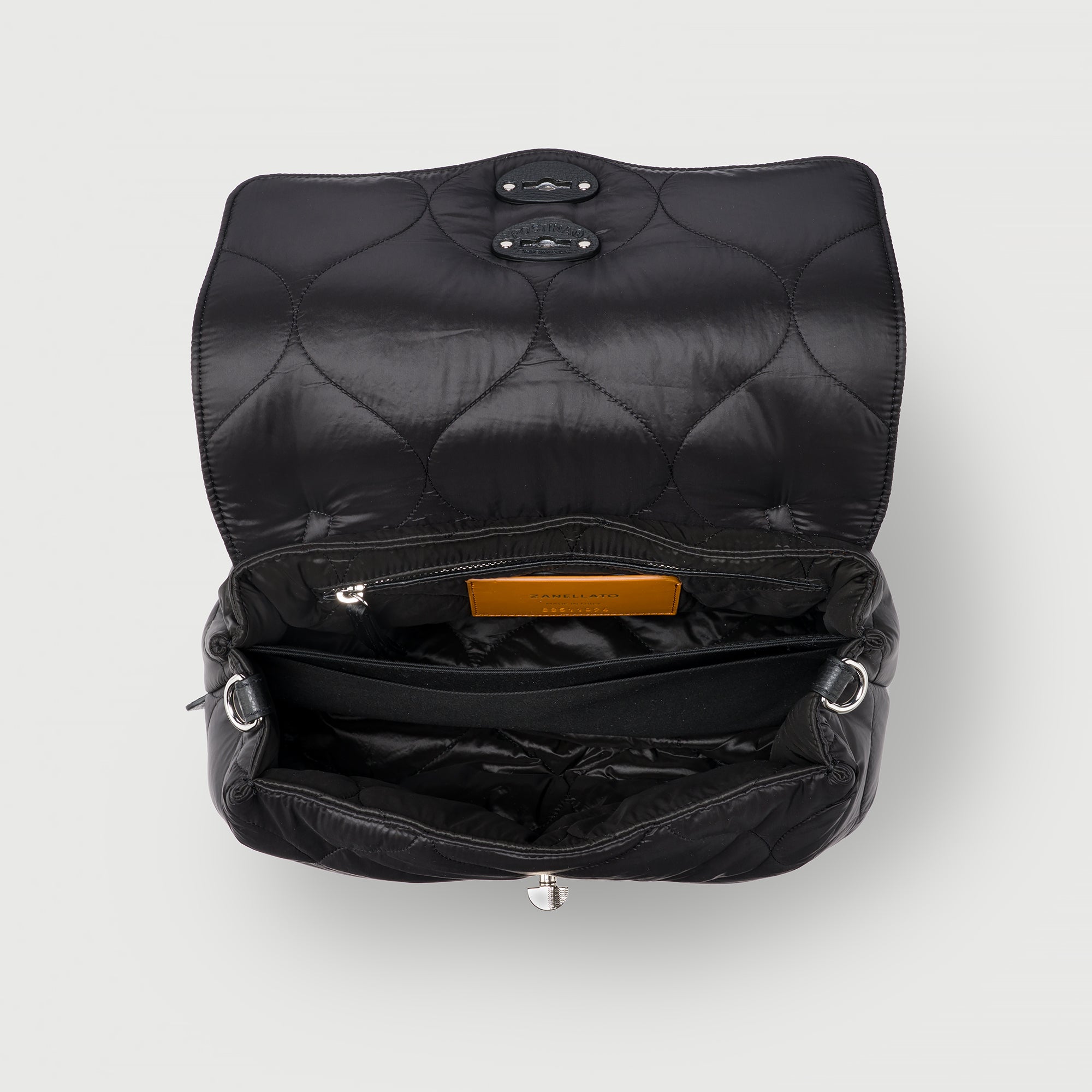 Zanellato Postina® Baby borsa a mano nera in nylon