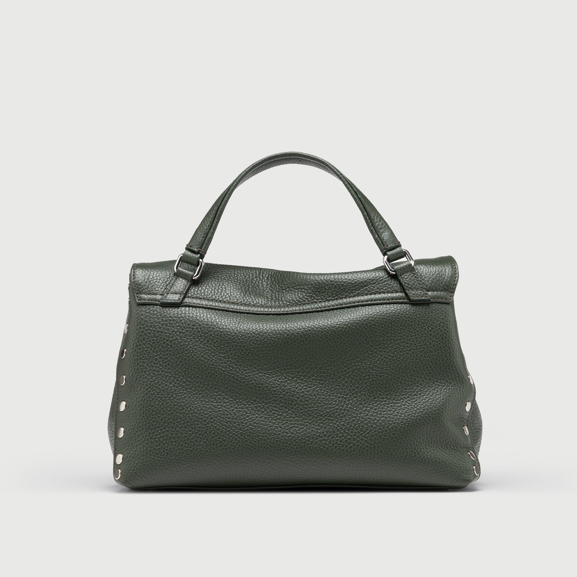 Zanellato Postina® S borsa verde in pelle martellata