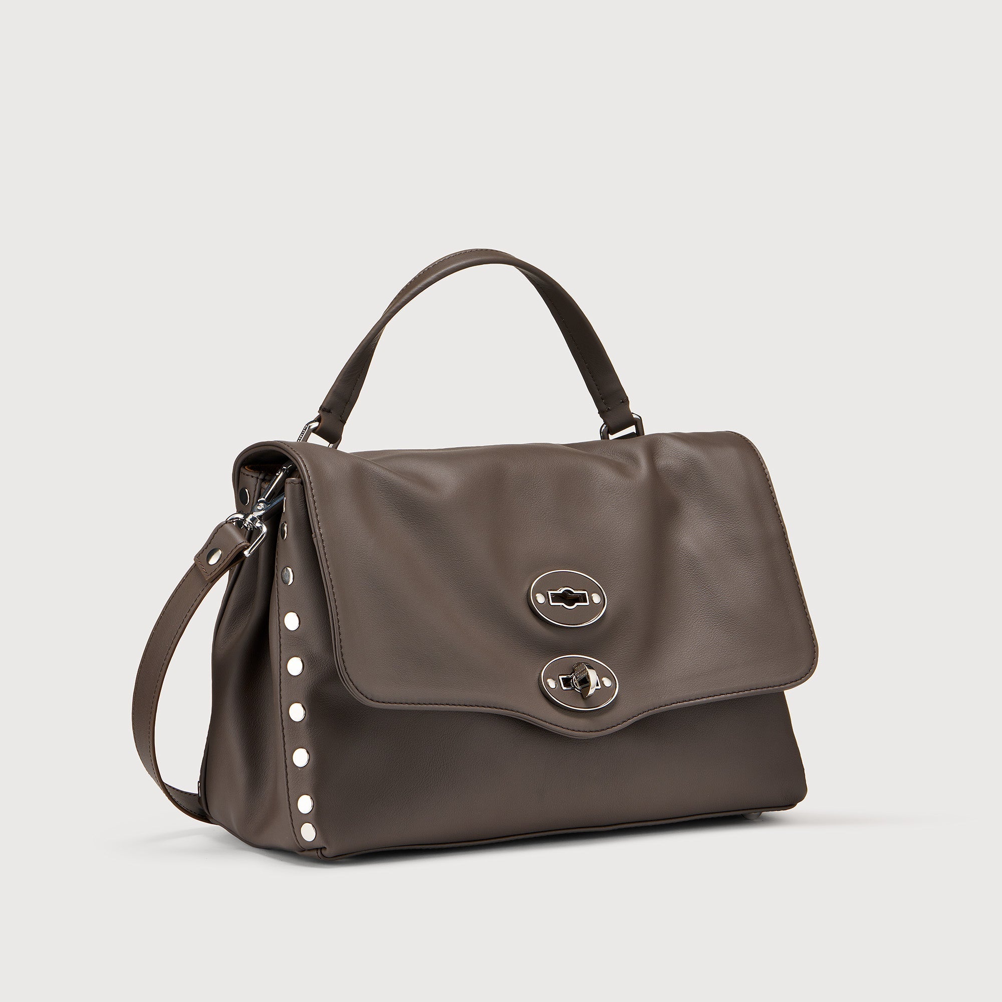 Zanellato Postina® S borsa Brown Gianduiotto in pelle liscia