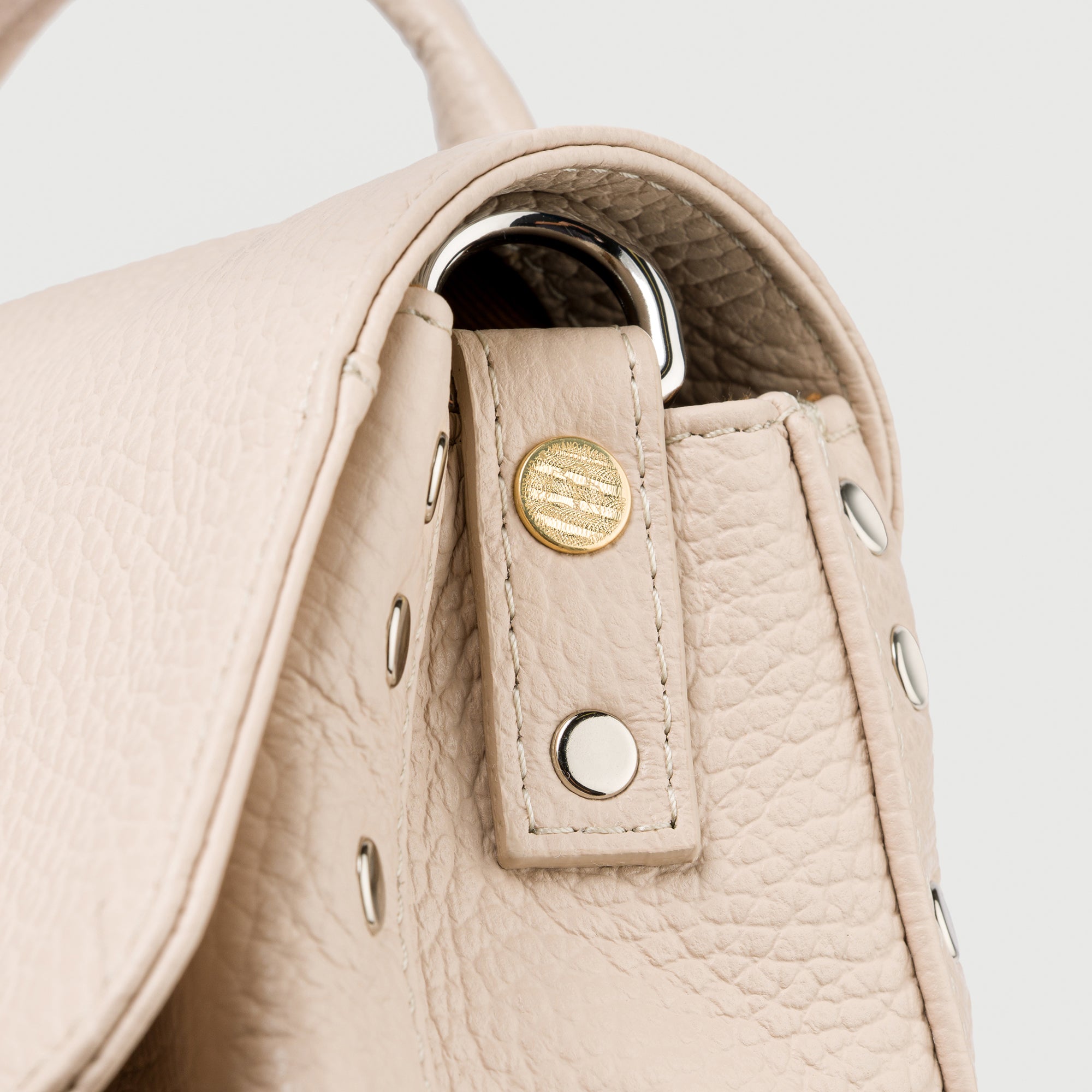 Zanellato Postina® Baby borsa bianca in pelle martellata