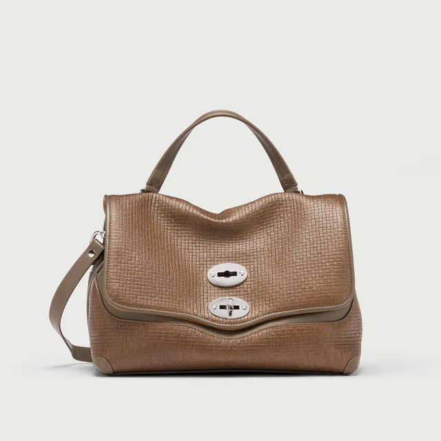 Zanellato Postina® Baby borsa grigia in pelle stampata