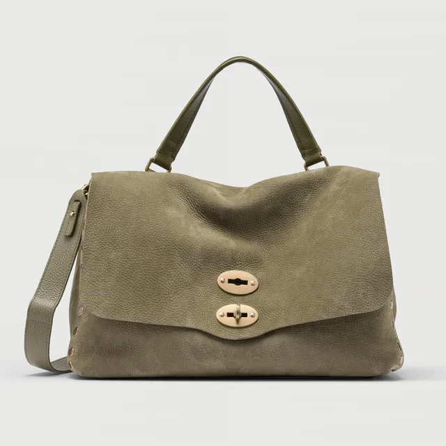 Zanellato Postina® M borsa verde Altopiano di Asiago in nabuk