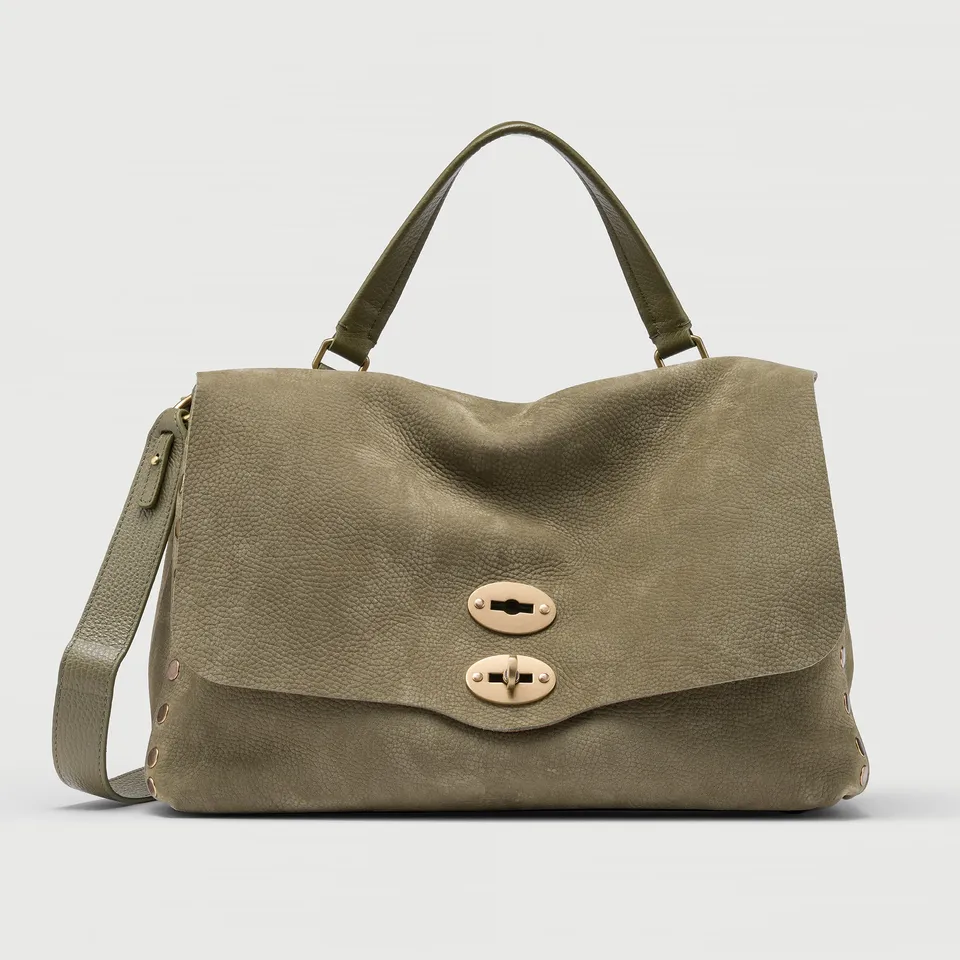 Zanellato Postina® M borsa verde Altopiano di Asiago in nabuk