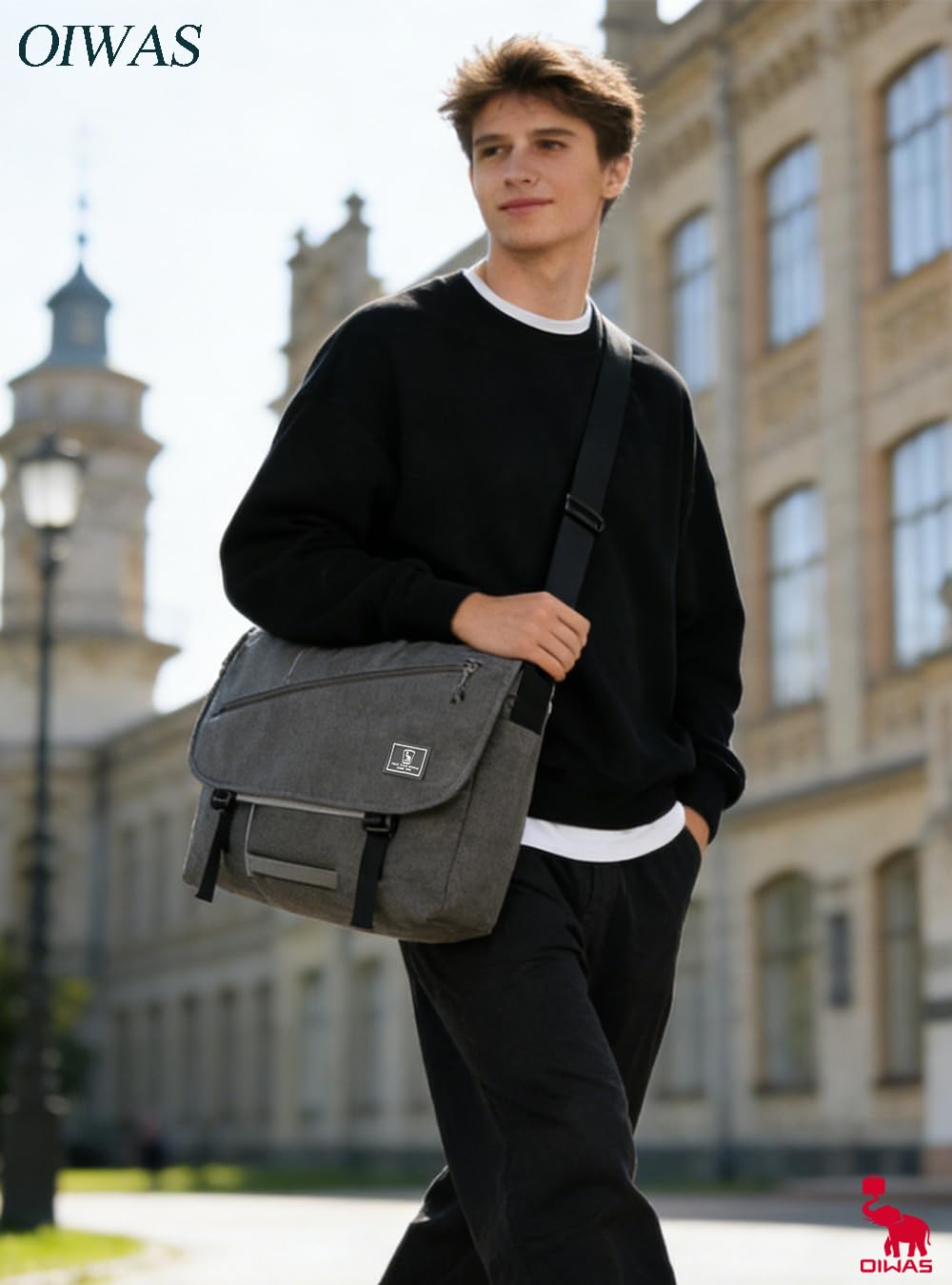 OIWAS Messenger Bags borsa messenger per laptop da 15,6"