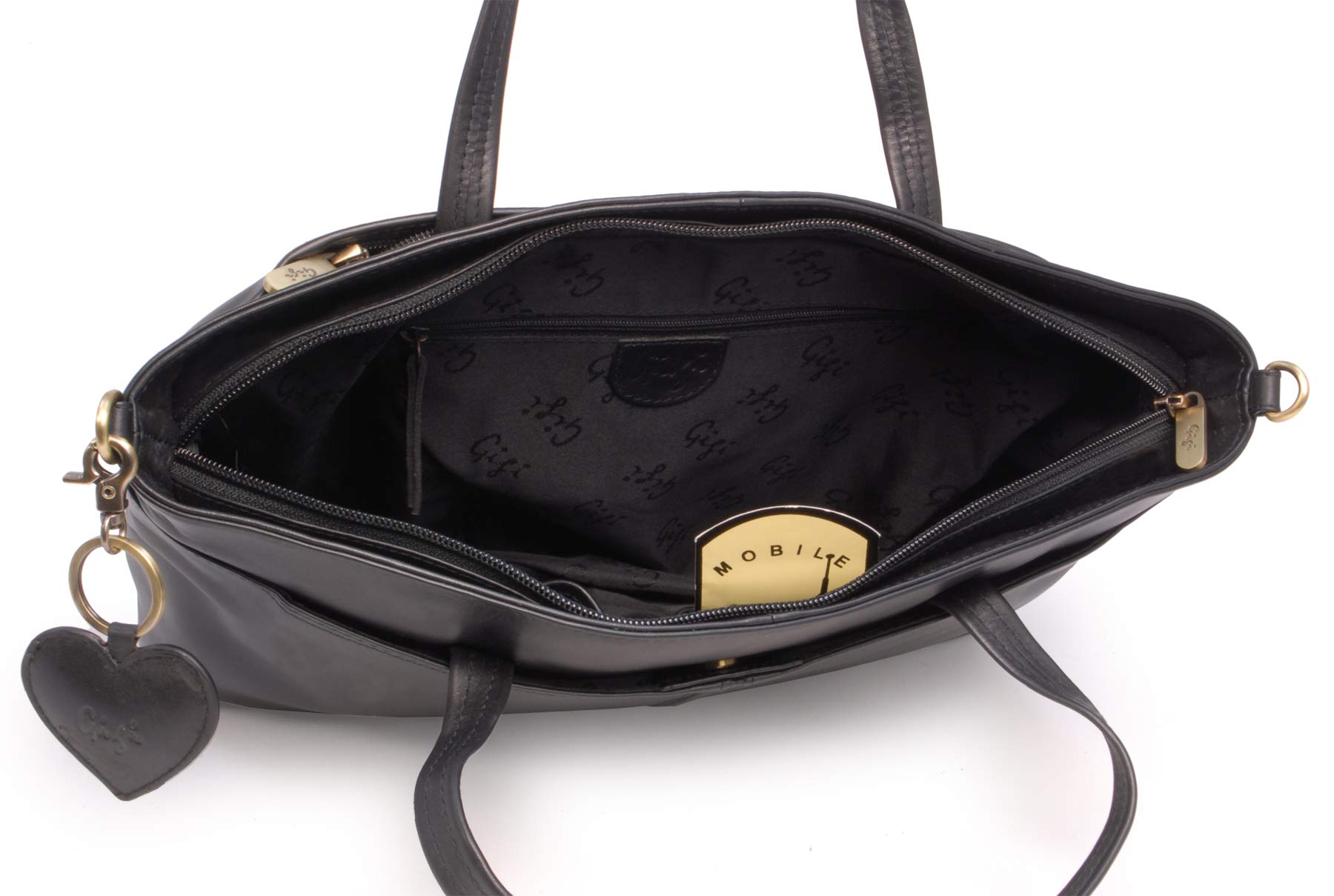 Gigi Othello Collection 6490 borsa da lavoro in pelle marrone antico