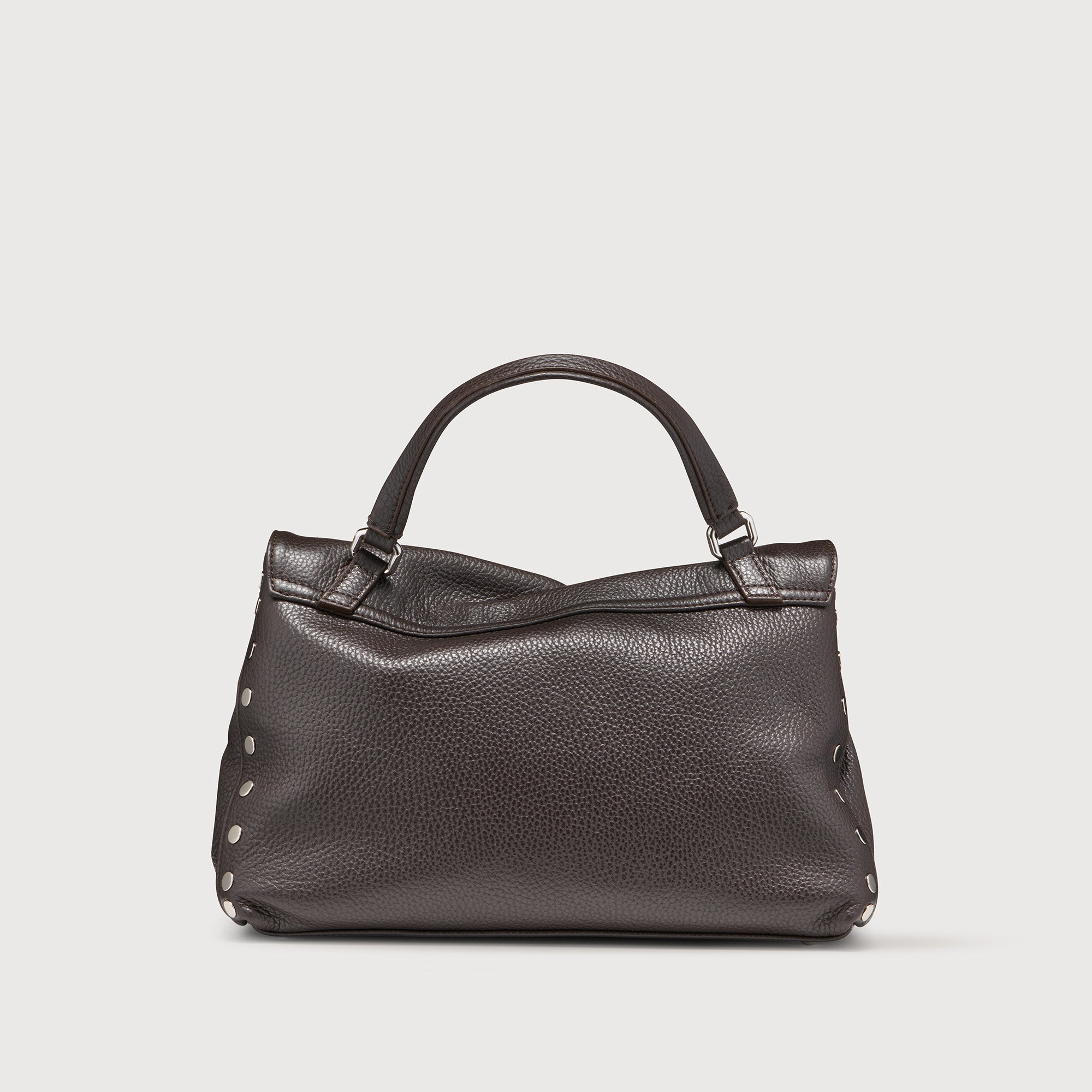 Zanellato Postina® S borsa a mano Brown Dolce Amaro in pelle martellata