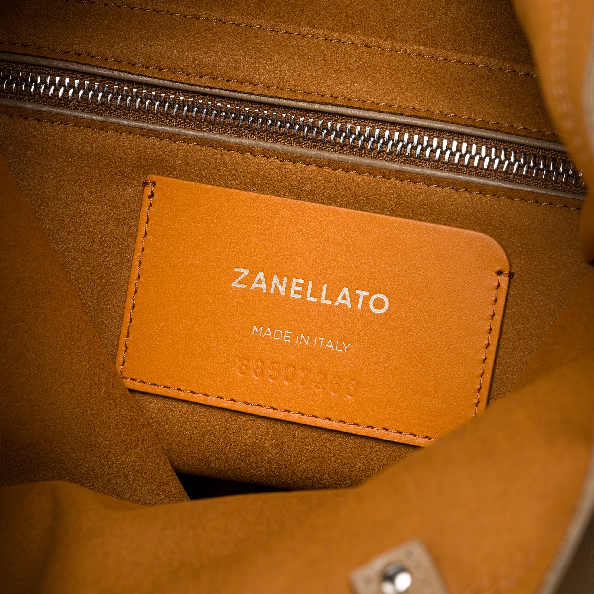 Zanellato A' Spasso® M borsa grigia in pelle liscia