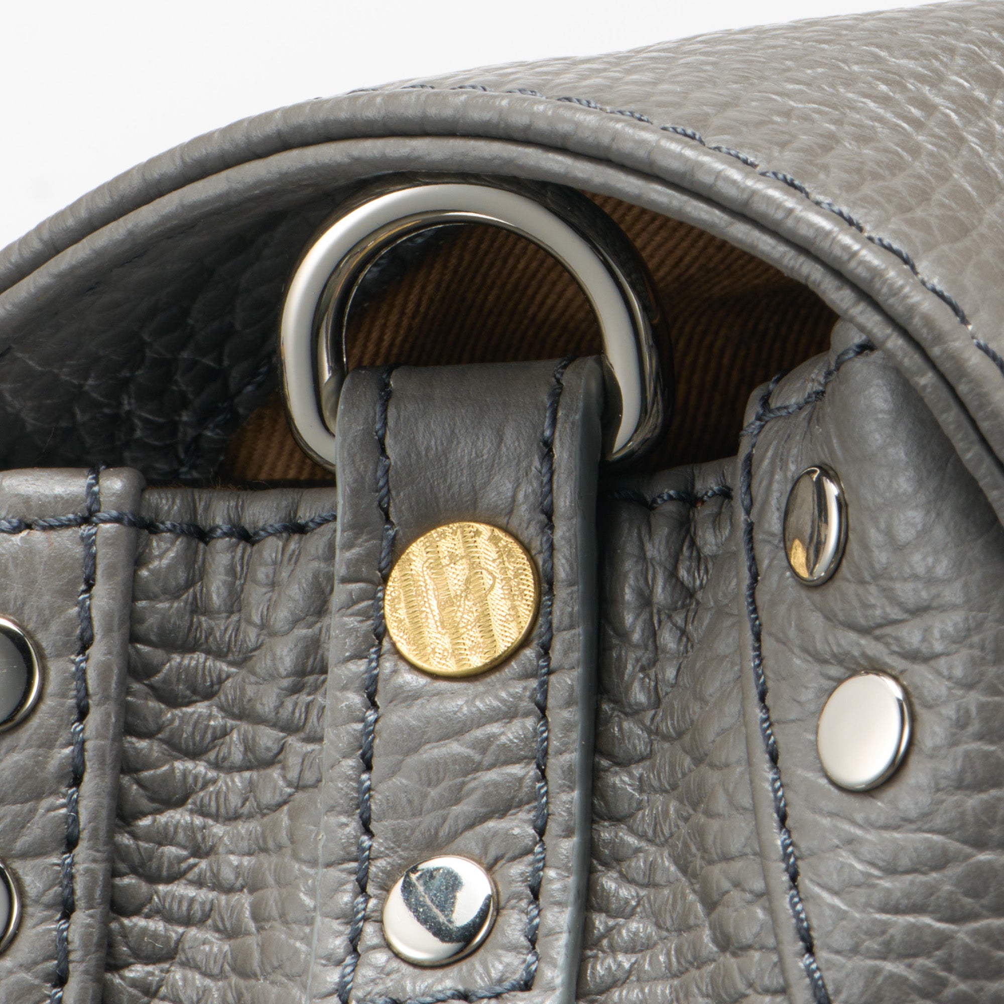 Zanellato Postina® Baby borsa grigia Montebianco in pelle martellata