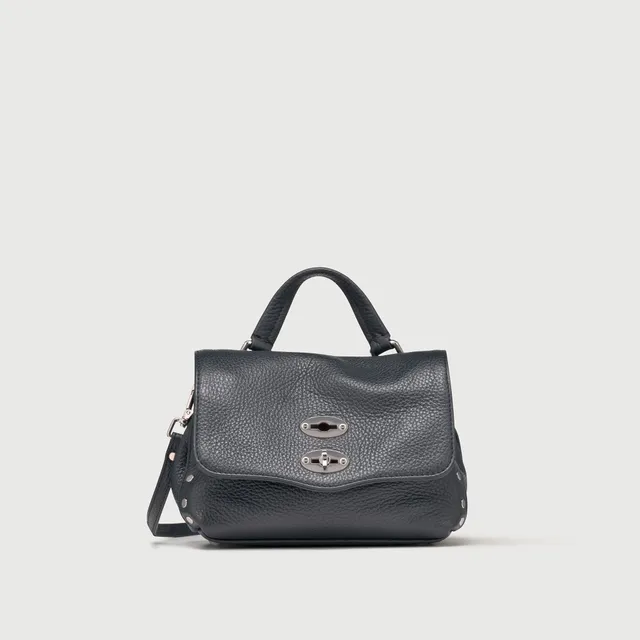 Zanellato Postina® BABY borsa Dark Navy in pelle martellata