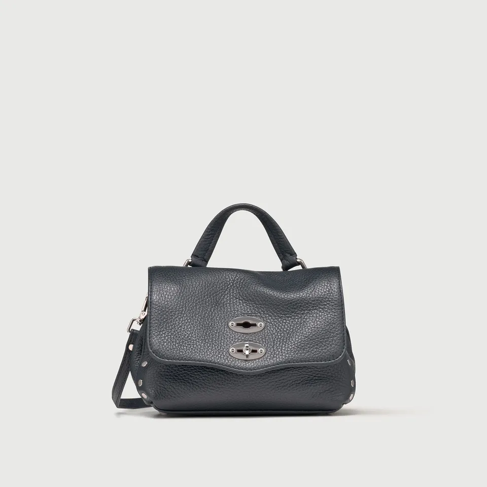 Zanellato Postina® BABY borsa Dark Navy in pelle martellata