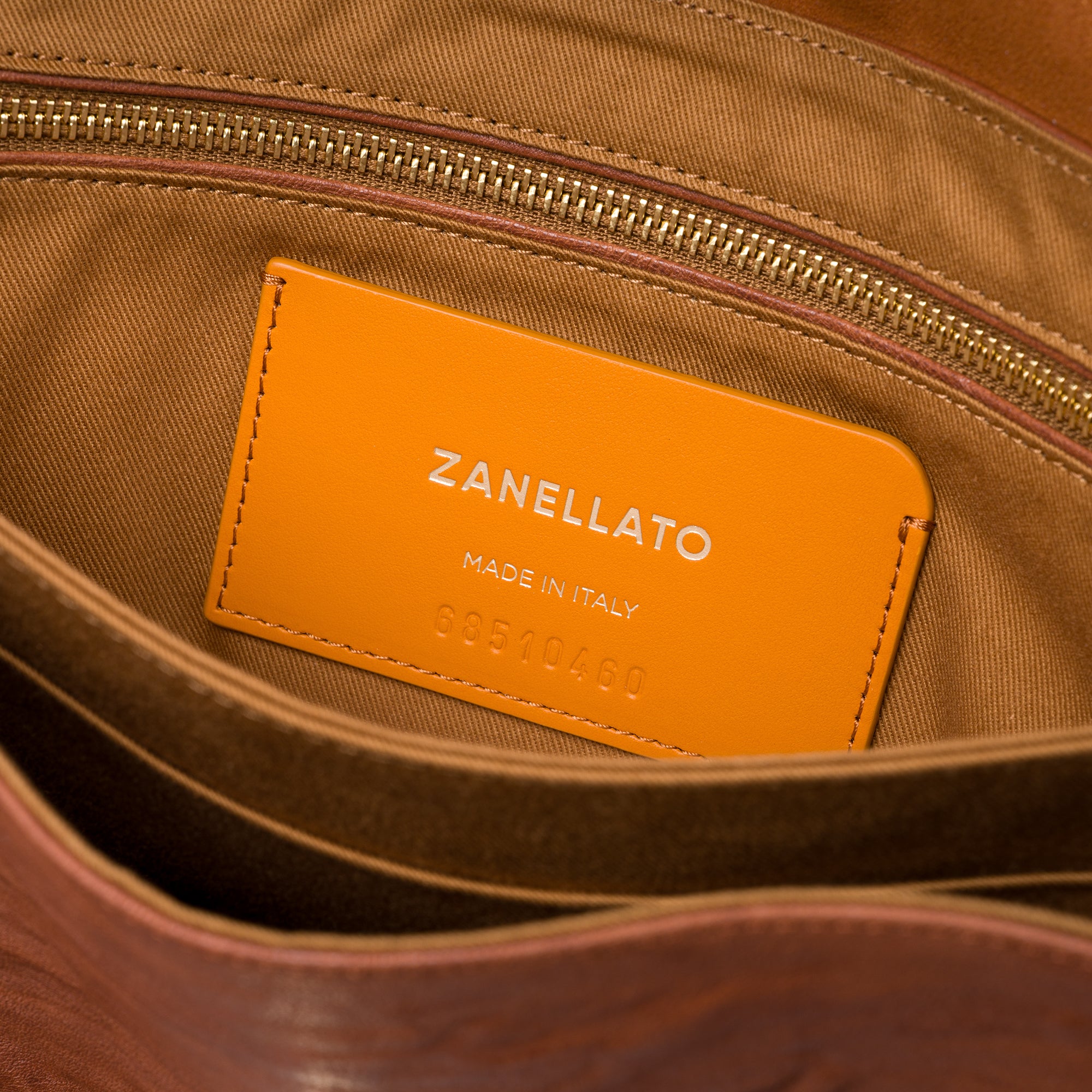 Zanellato Postina® S borsa marrone pelle stropicciata