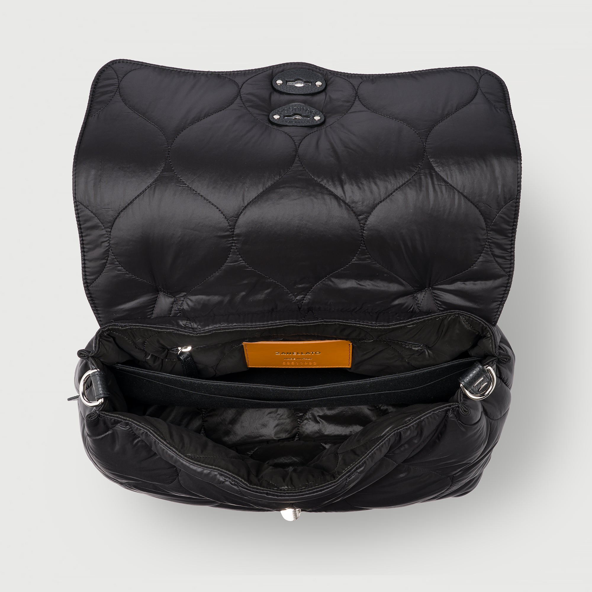 Zanellato Postina® M borsa nera in tessuto tecnico