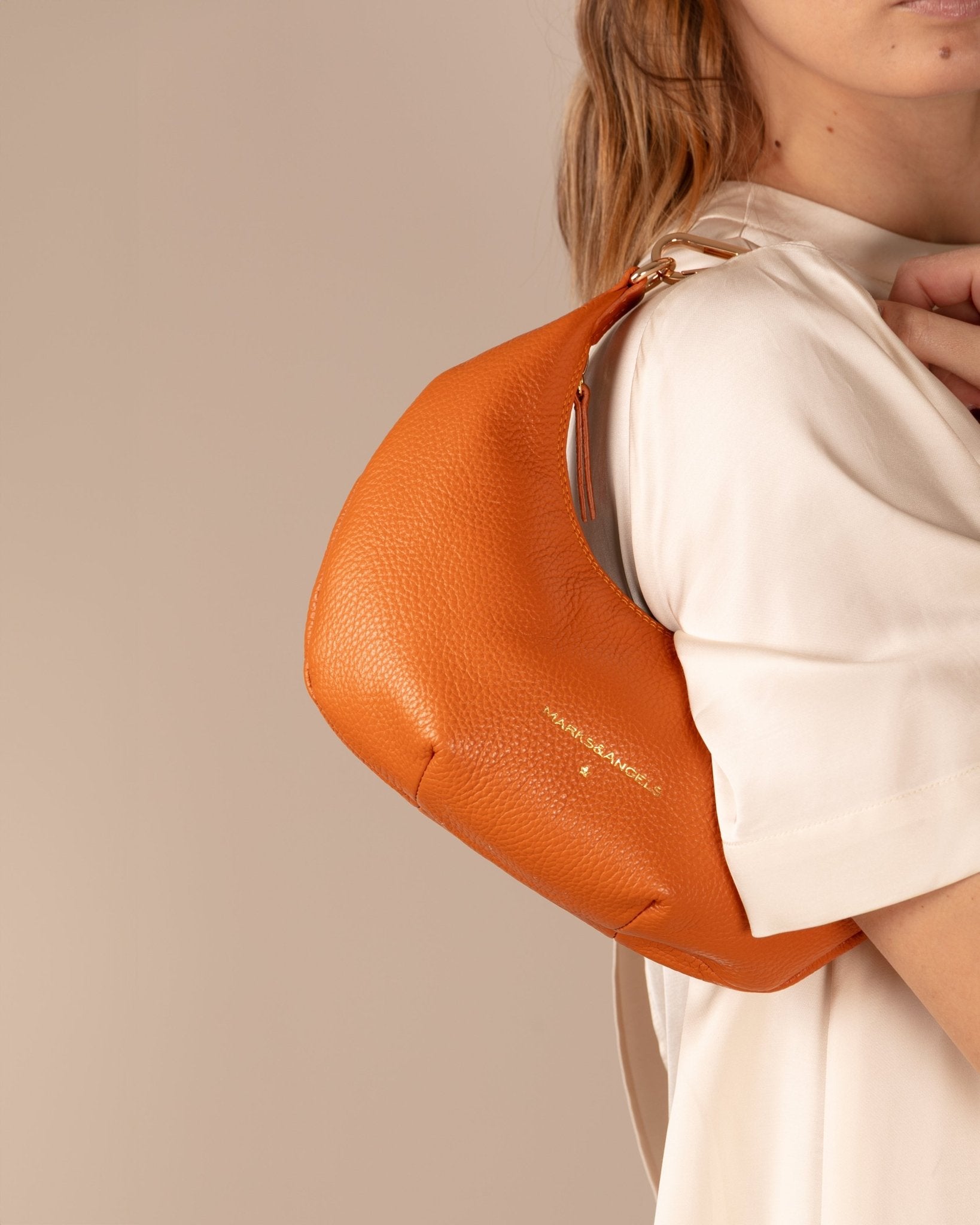 Marks&Angels Borse a Spalla Mini Vicky Marigold borsa a spalla pelle martellata
