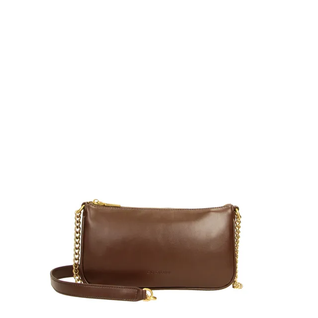 Gio Cellini BORSE pochette testa di moro in ecopelle liscia 25x13x5