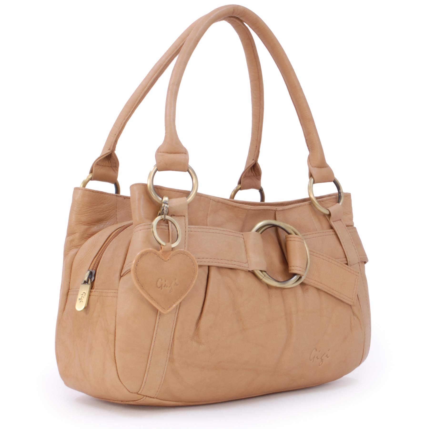 Gigi Othello Collection 4466 borsa a mano in pelle con ciondolo cuore