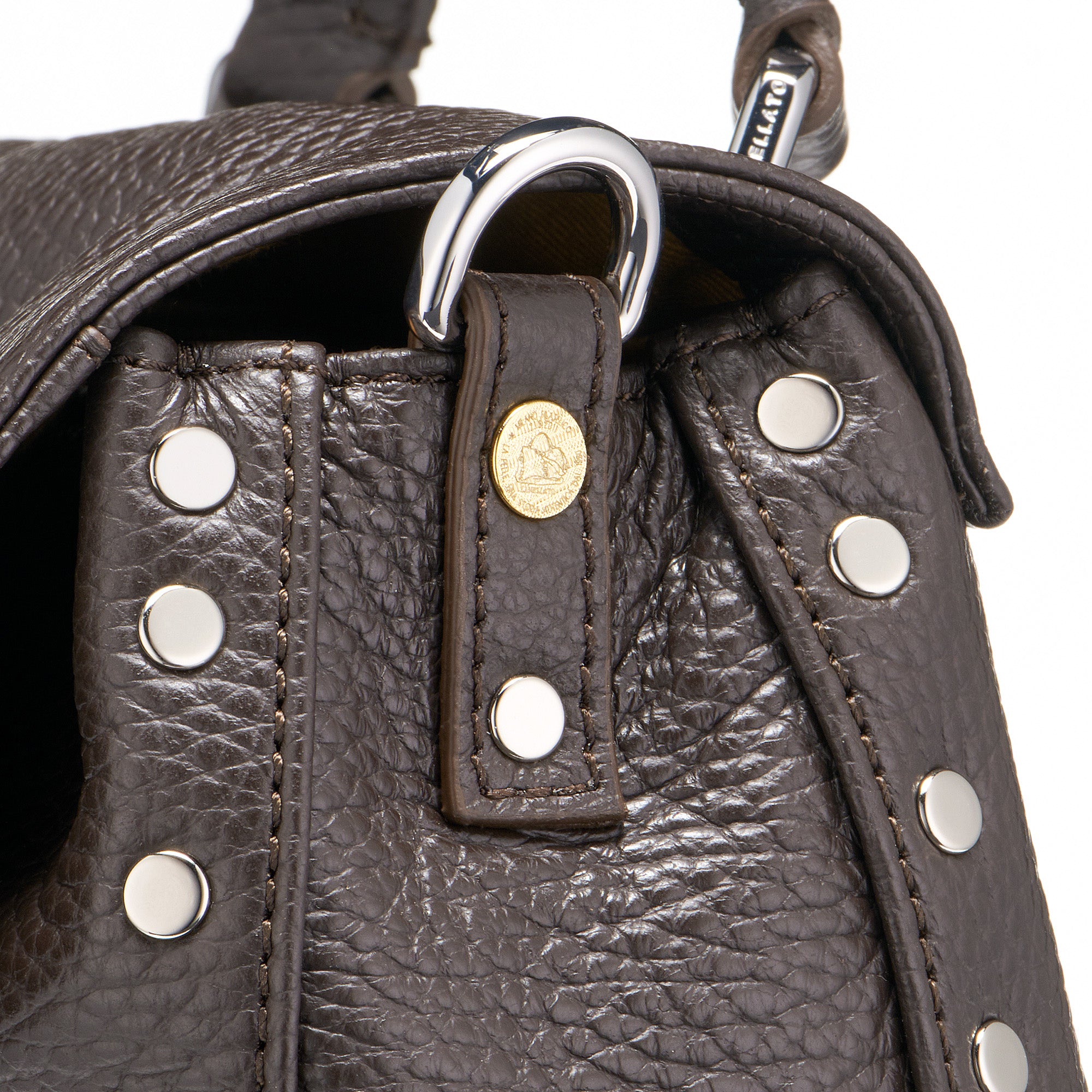 Zanellato Postina® Baby borsa marrone in pelle martellata