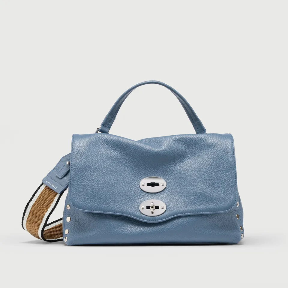 Zanellato Postina® S borsa blu Sambuco Notturno martellata
