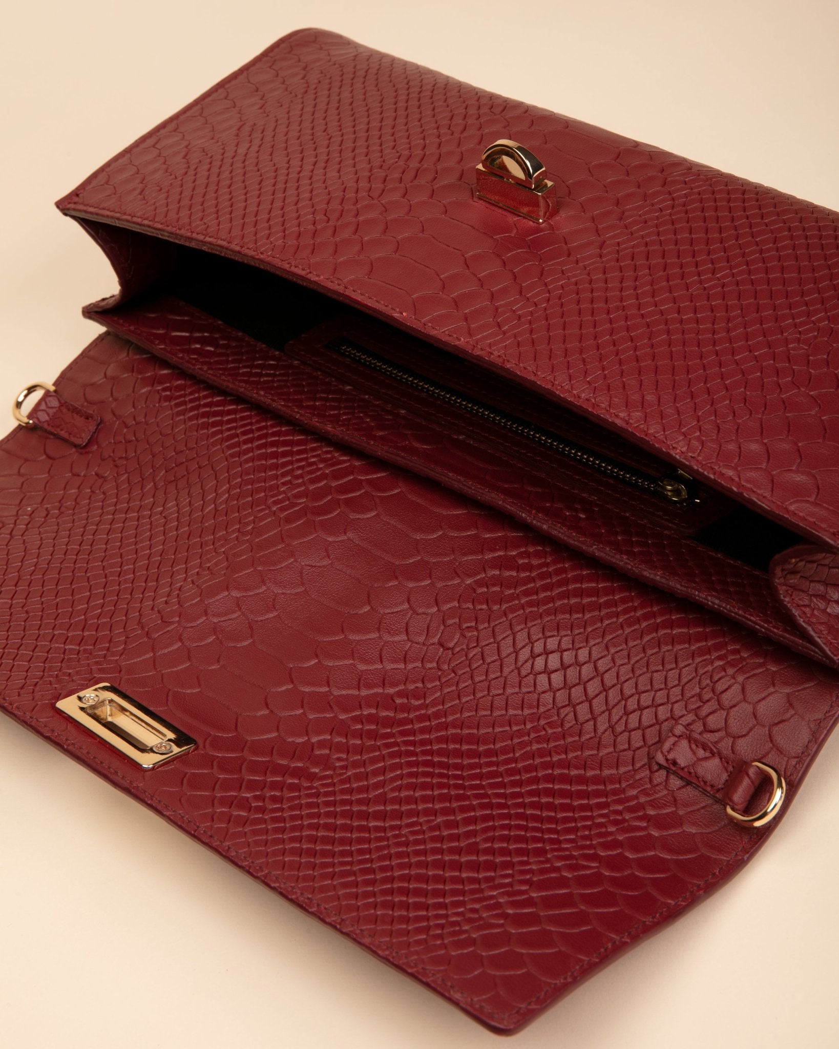 Marks&Angels Borse a Mano Monni Cremisi borsa a mano in pelle anaconda