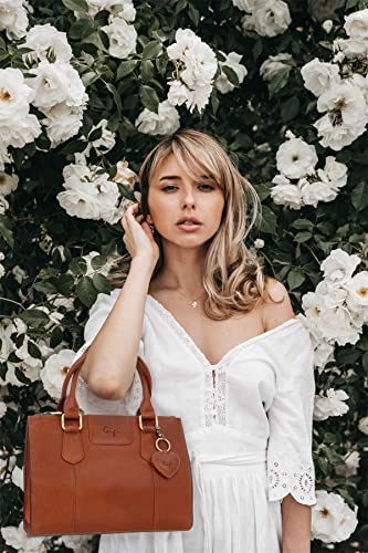 Gigi Giovanna Collection 9046G borsa tote in pelle media espandibile