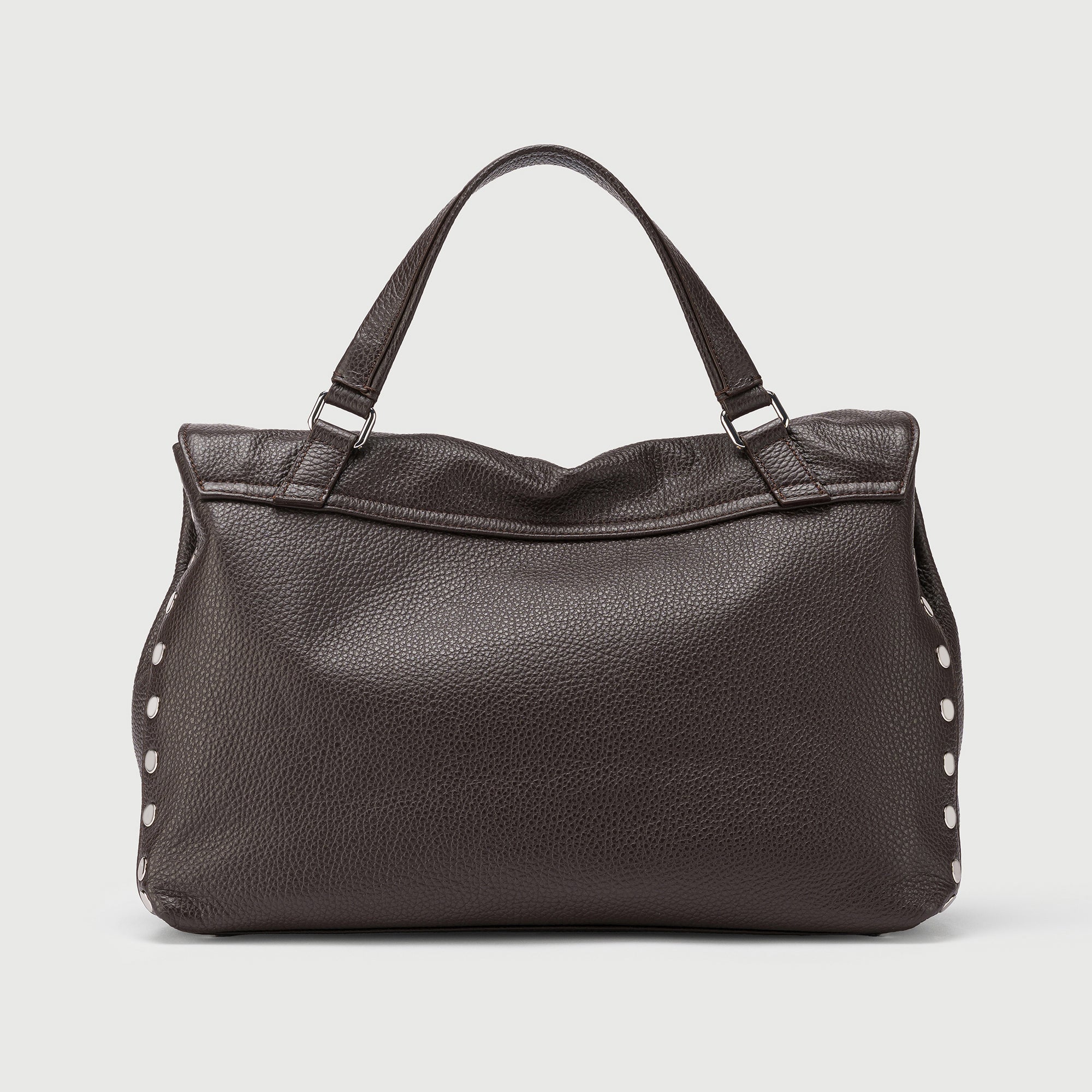 Zanellato Postina® M borsa a mano e tracolla marrone Dolce Amaro pelle martellata