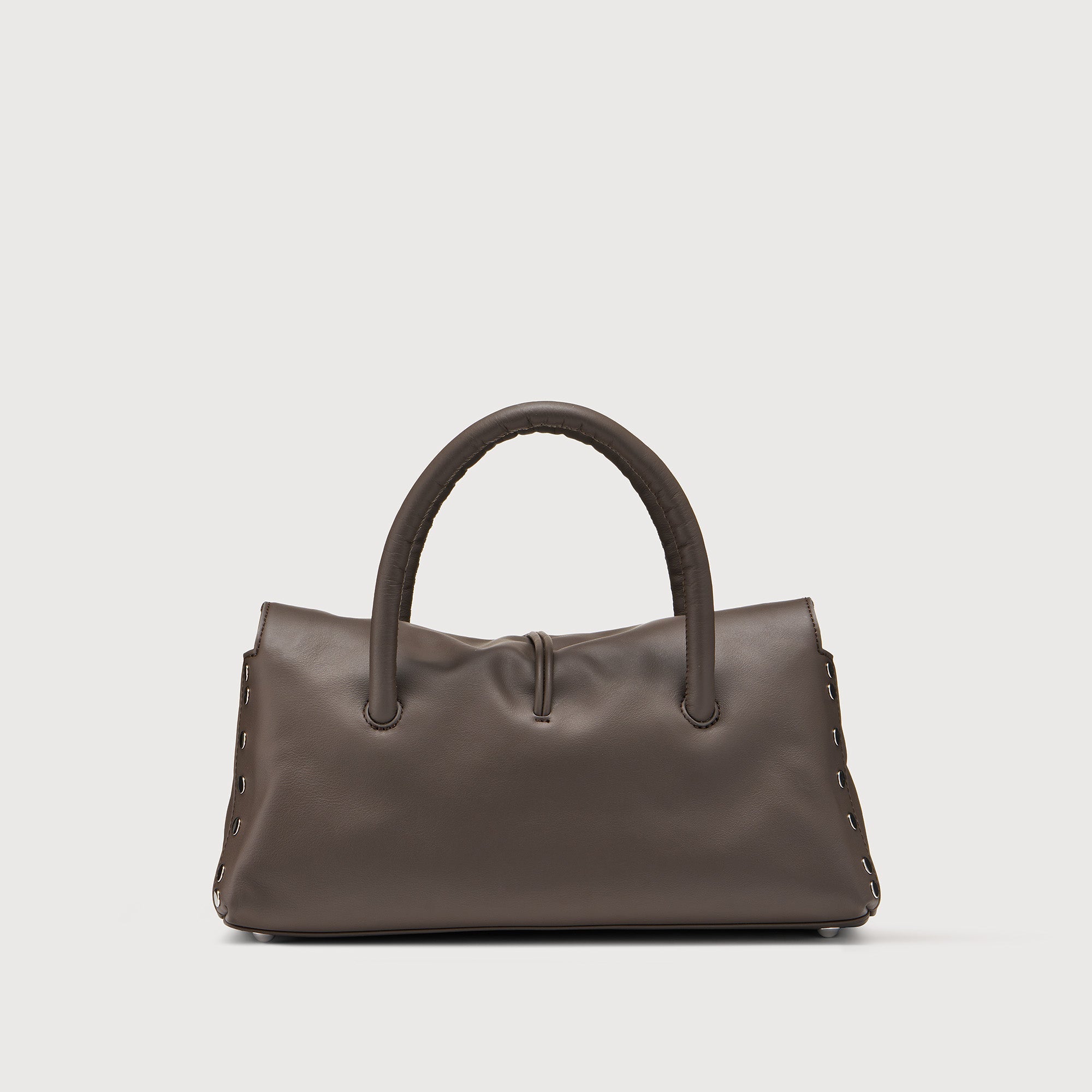Zanellato Dotta® S in Brown Gianduiotto borsa in pelle liscia