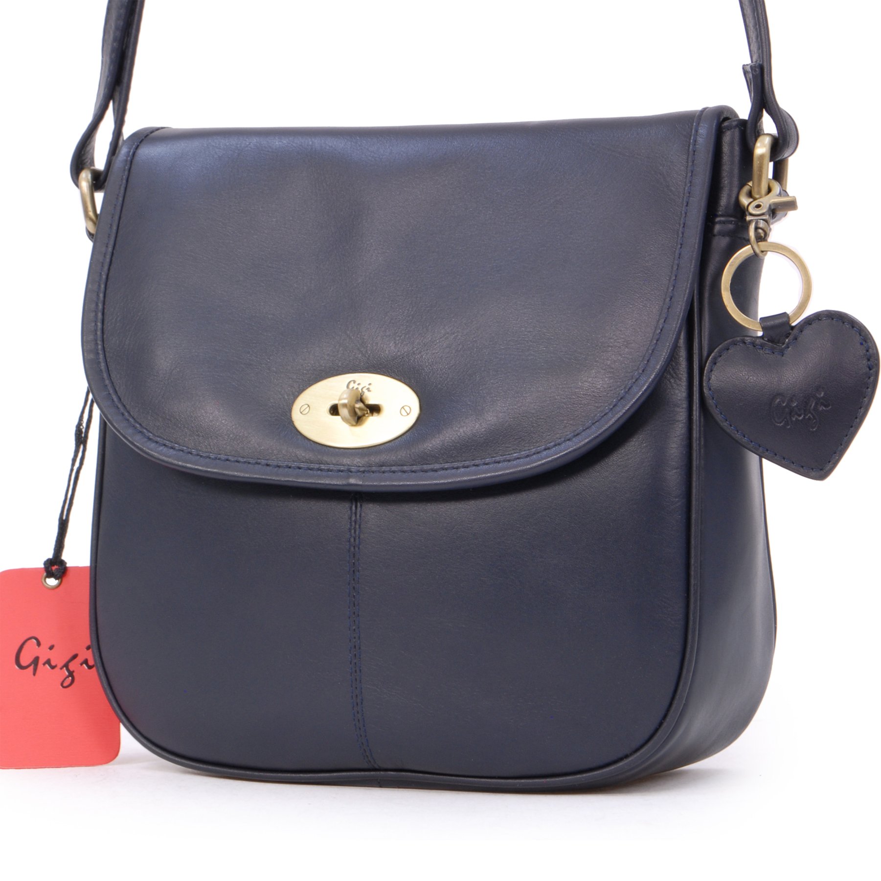 Gigi Othello Collection 8755T borsa a sella in pelle con tracolla regolabile
