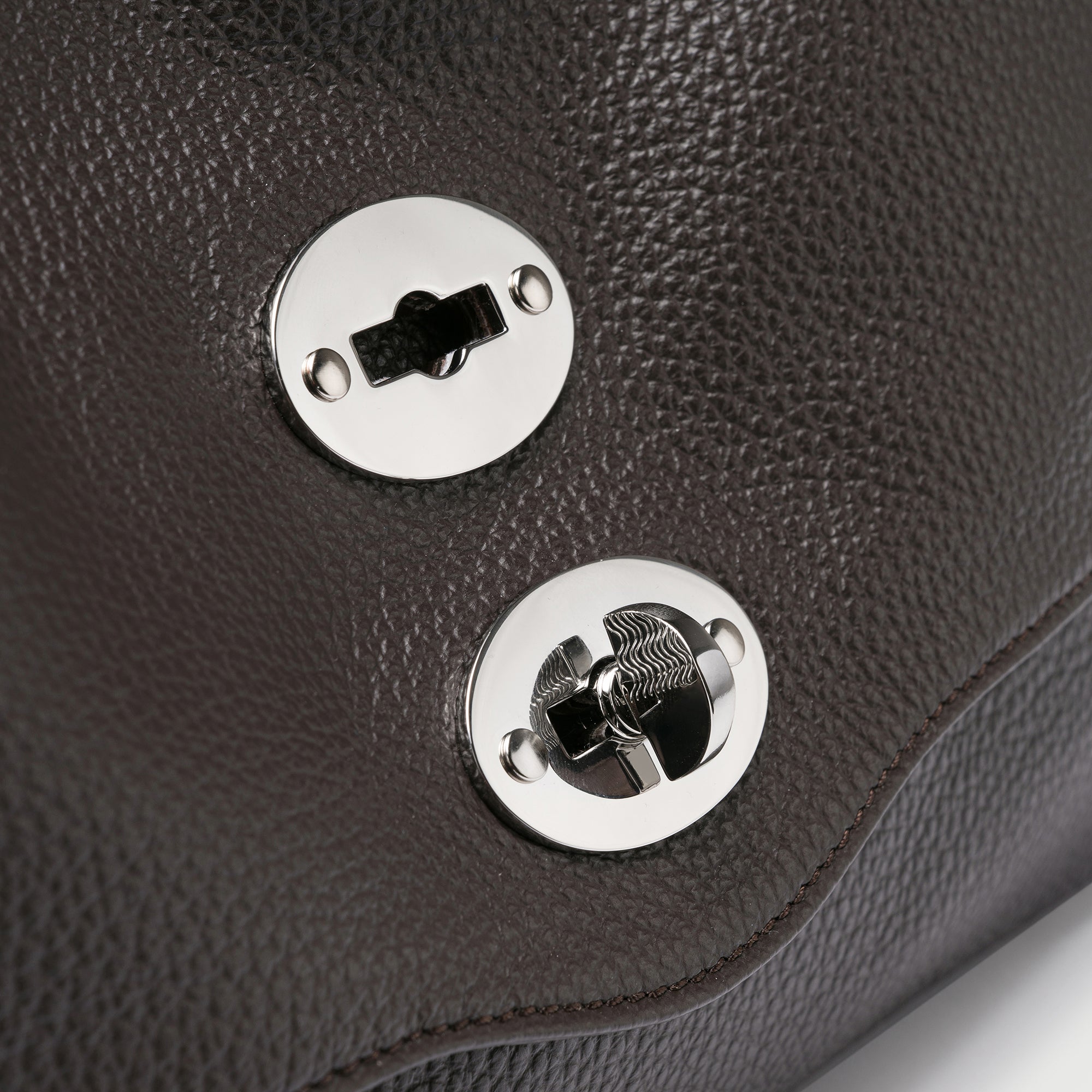 Zanellato Postina® M borsa a mano e tracolla marrone Dolce Amaro pelle martellata