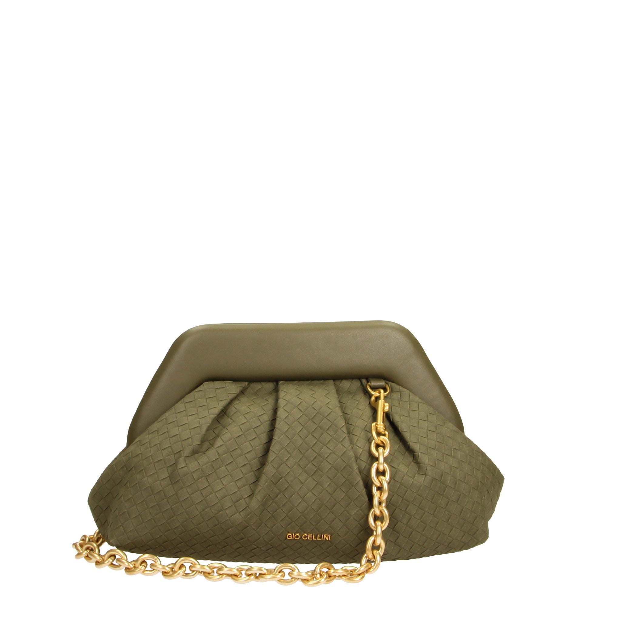 Gio Cellini MINI BAGS CLUTCH CLUTCH GIO CELLINI clutch Camel eco-camoscio intrecciato
