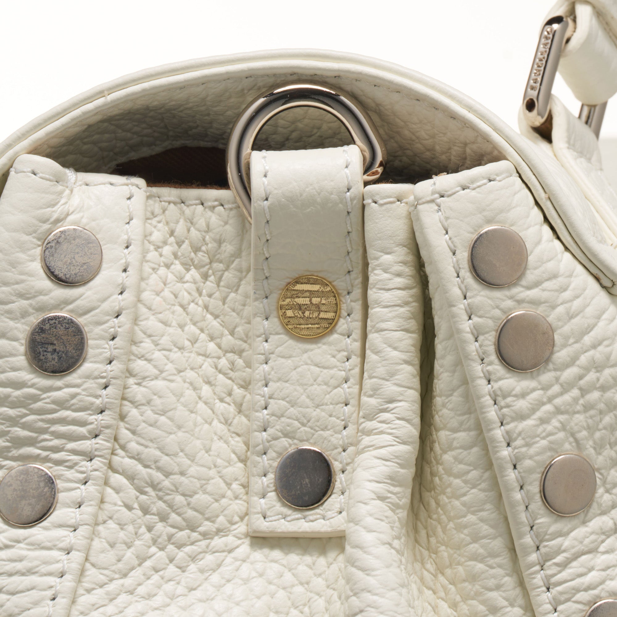 Zanellato Postina® S borsa bianco latte pelle martellata