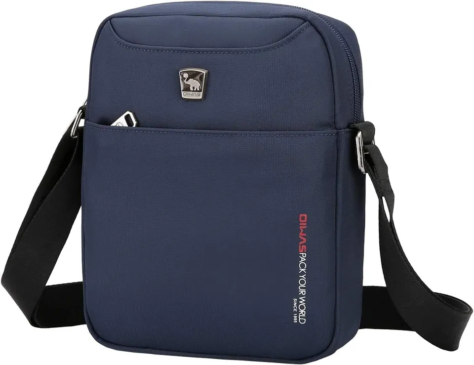 OIWAS Sling Bags borsello blu scuro con tracolla regolabile