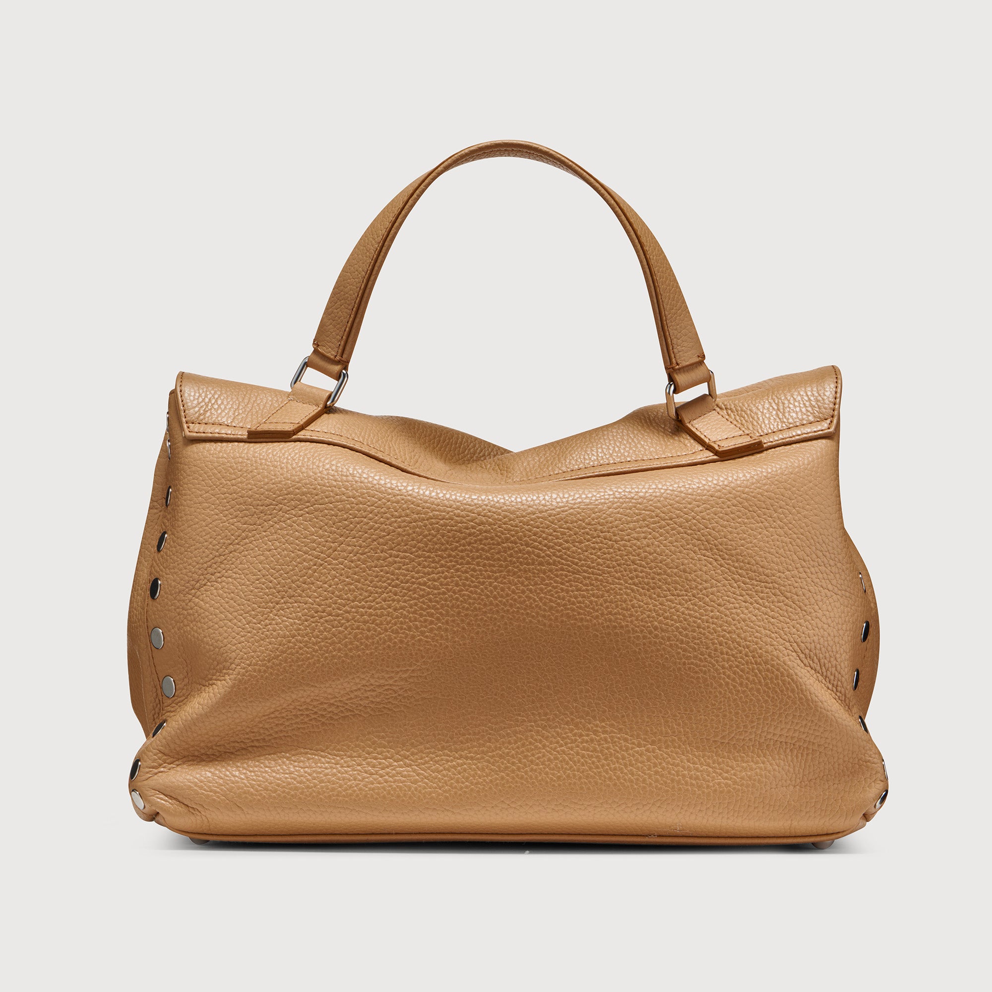 Zanellato Postina® M borsa marrone in pelle martellata
