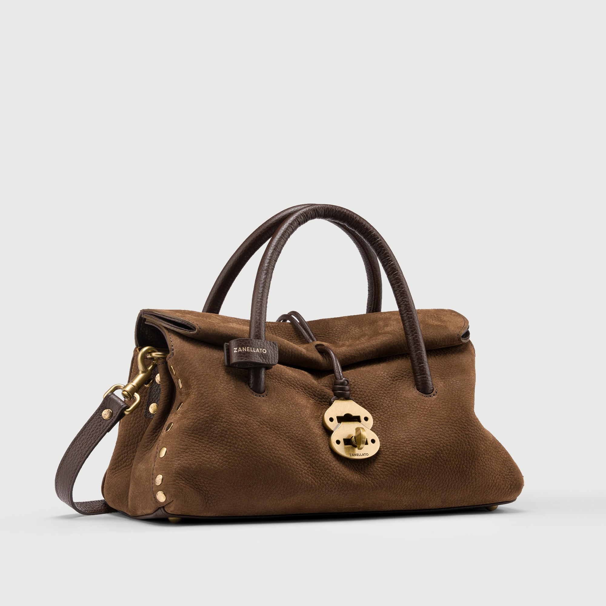 Zanellato Dotta® borsa S marrone in nabuk