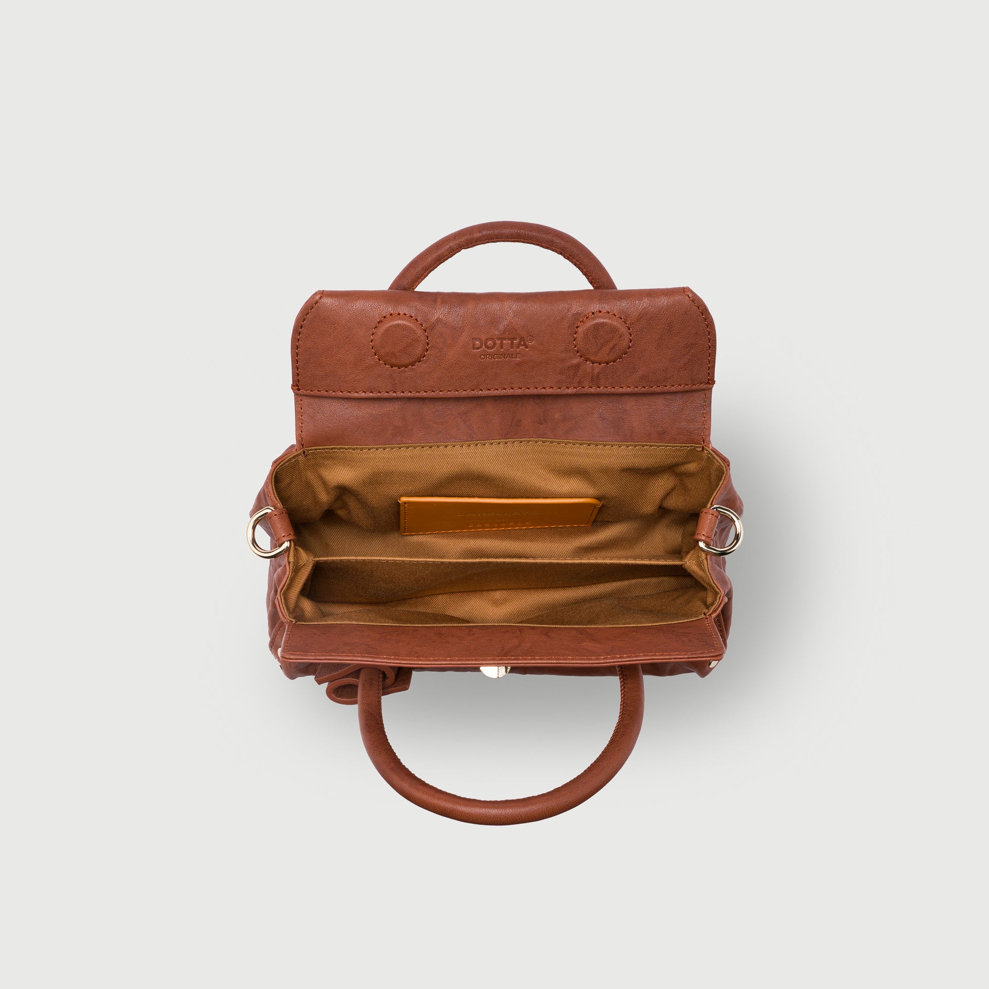 Zanellato Dotta® BABY borsa marrone pelle stropicciata