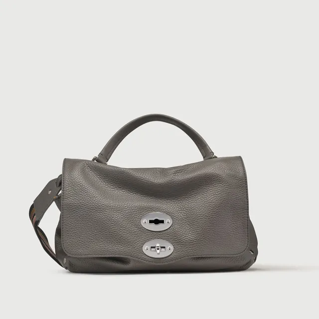 Zanellato Postina® S borsa grigio Montebianco in pelle martellata